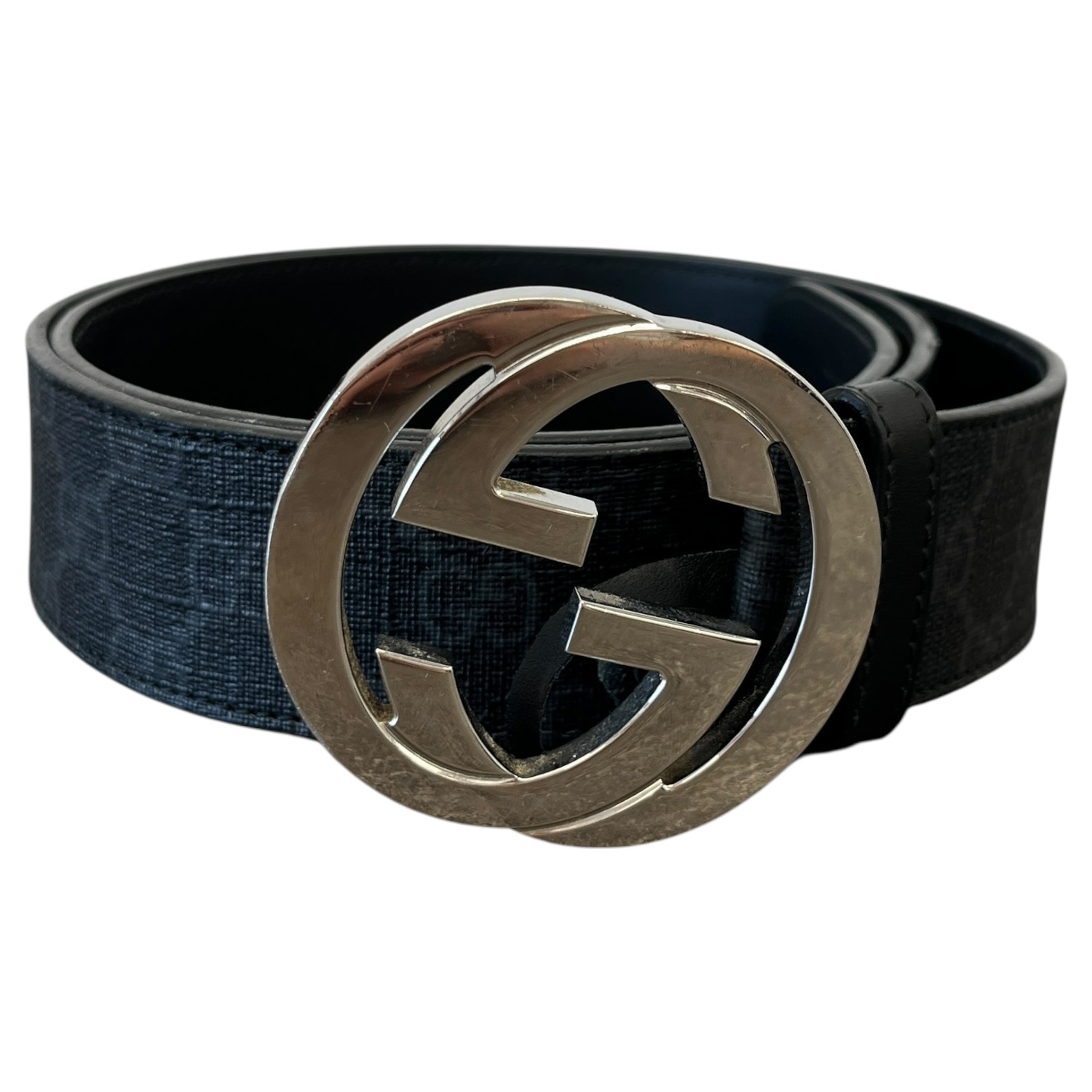Men's Gg Supreme Interlocking G Belt Black