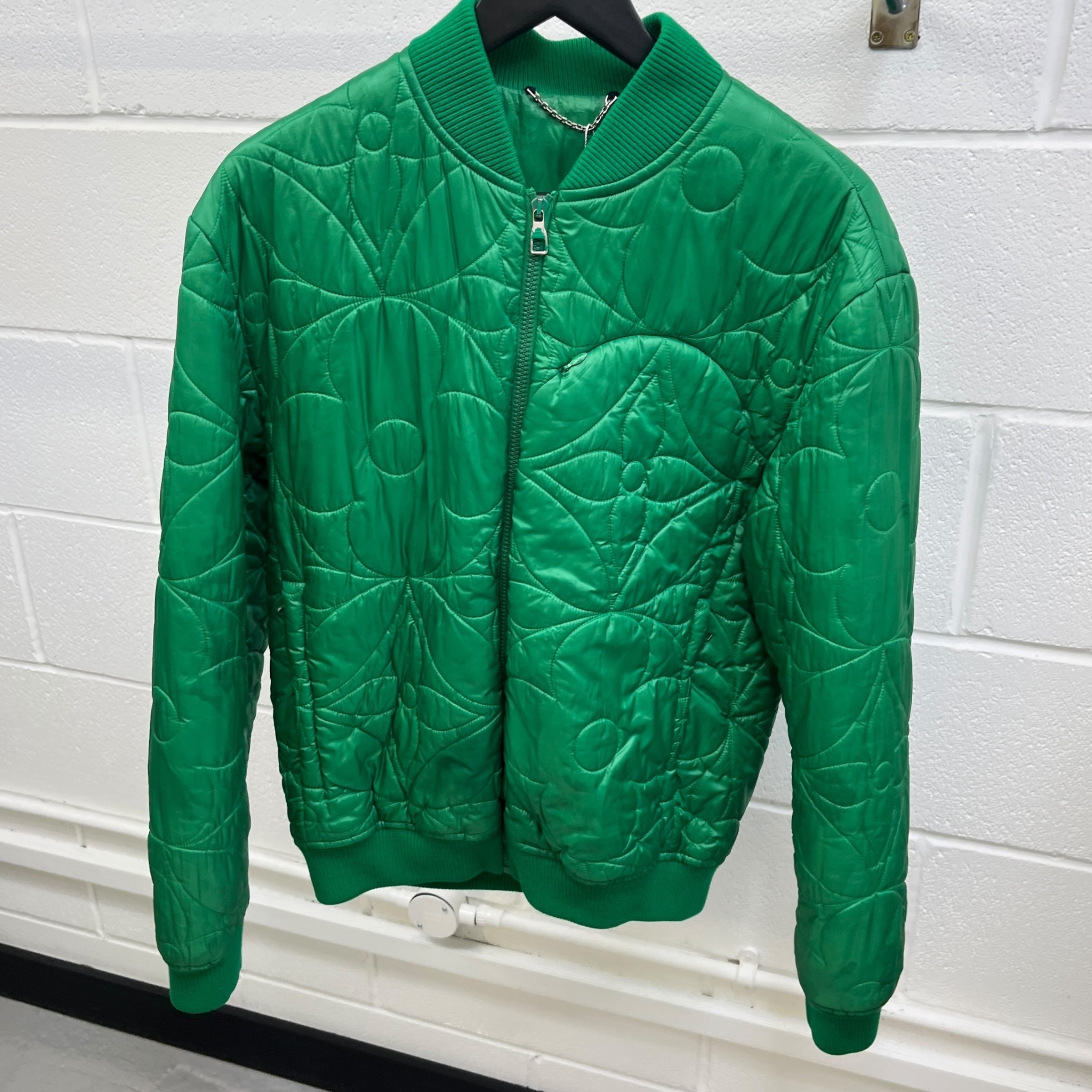 Men's Flower Quilted Monogram Jacket Green Size IT 46 / S