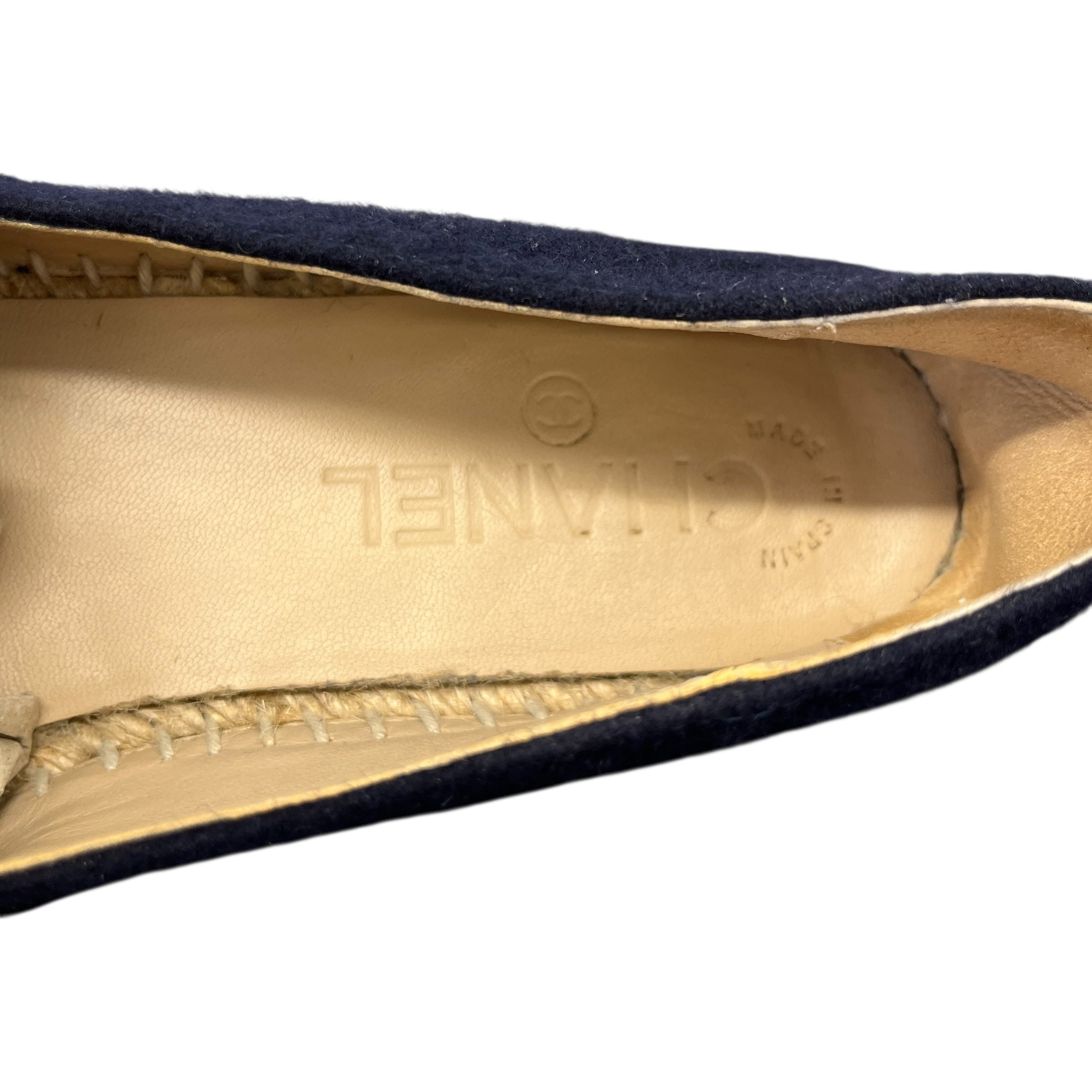 Women's Cc Tweed Espadrilles Navy Size EU 37 / UK 4