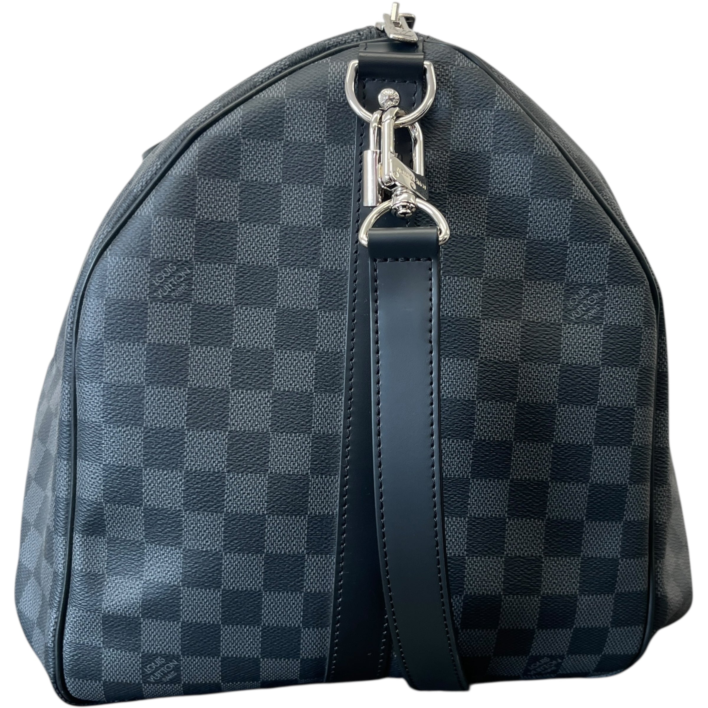 Men's Damier Graphite Keepall Bandoulière 55 Bag Charcoal