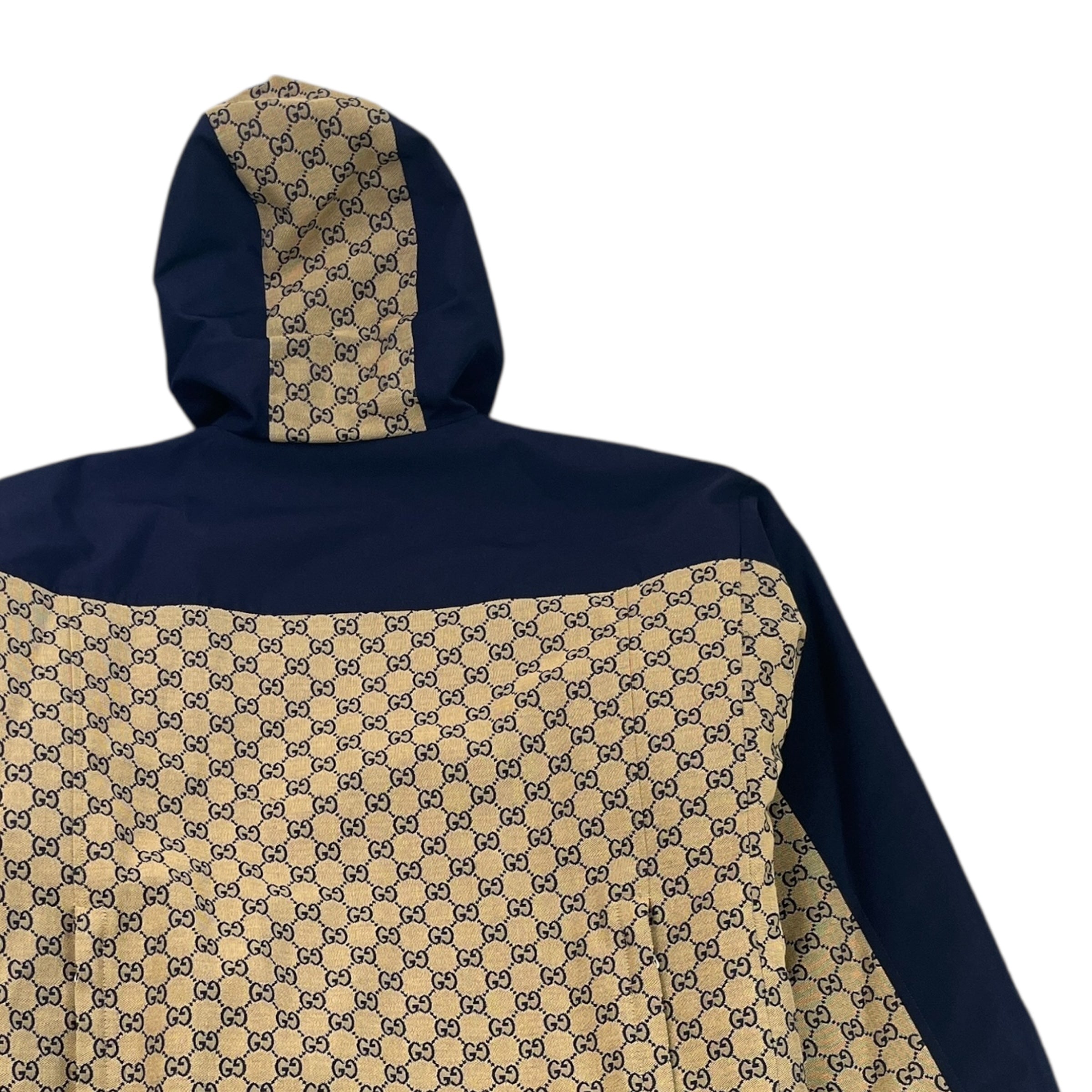 Men's Gg Supreme Canvas Down Jacket Beige Size IT 46 / S