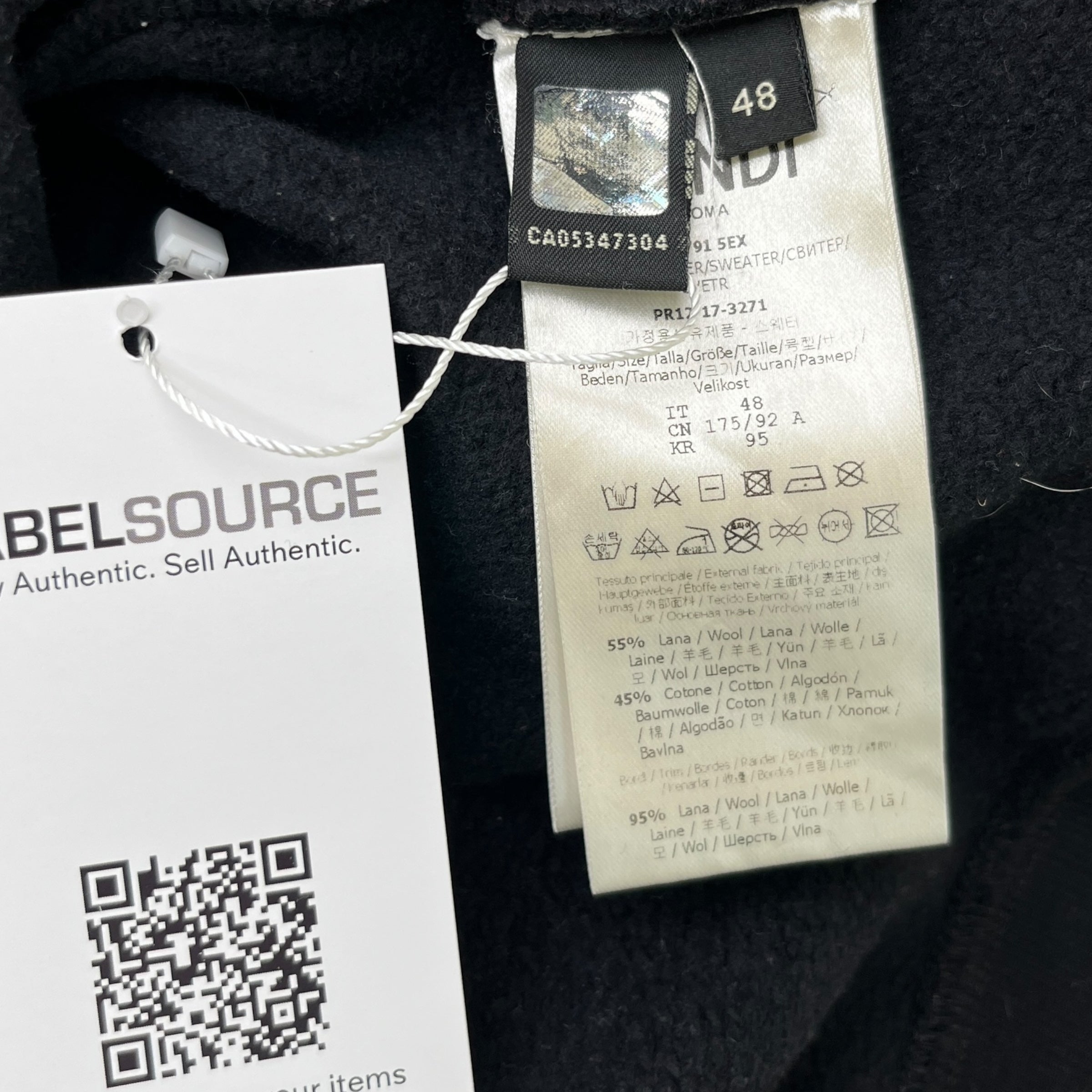 Men's X Karl Lagerfeld Karlito Sweatshirt Black Size IT 48 / UK M