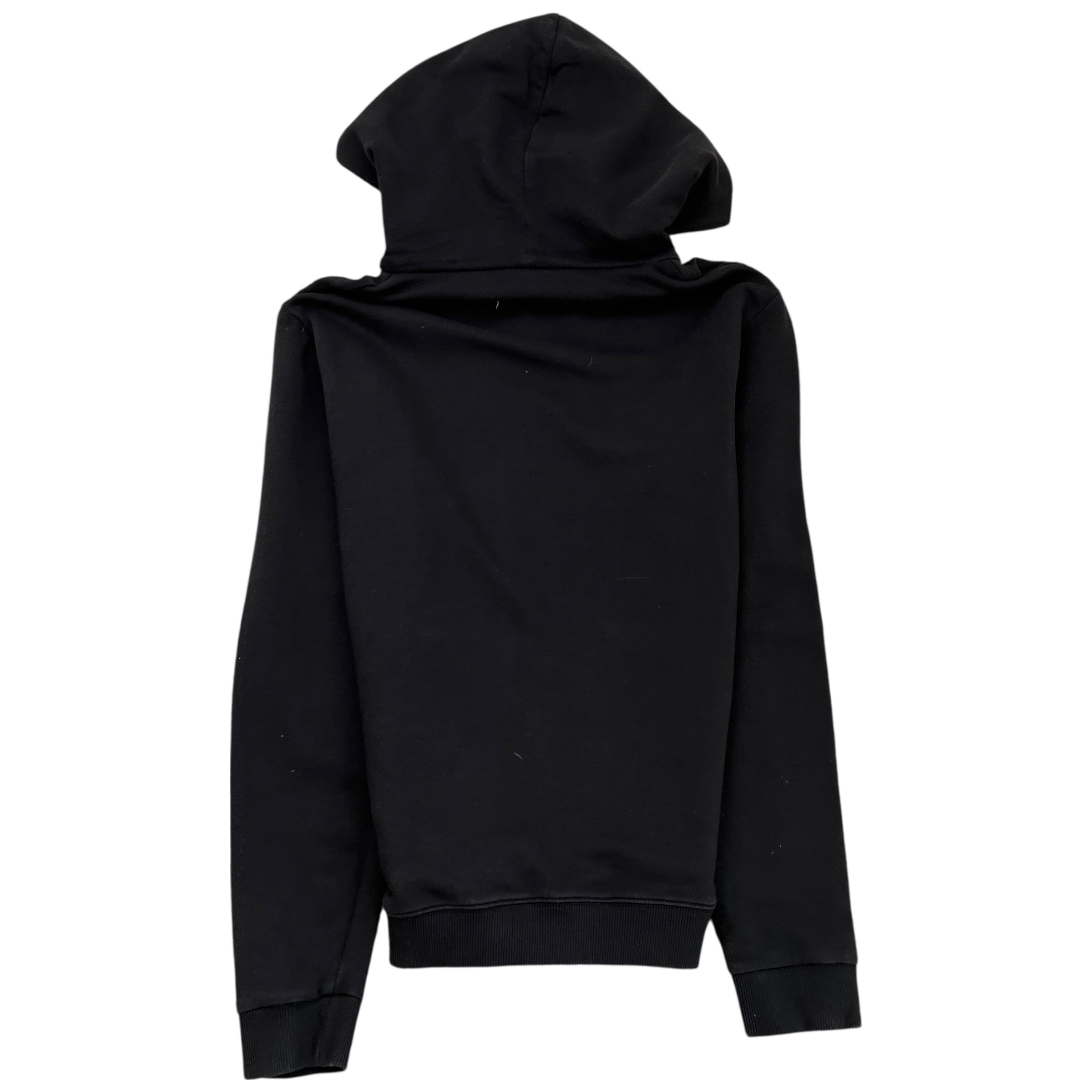 Men's Logo Print Hoodie Black Size XXL