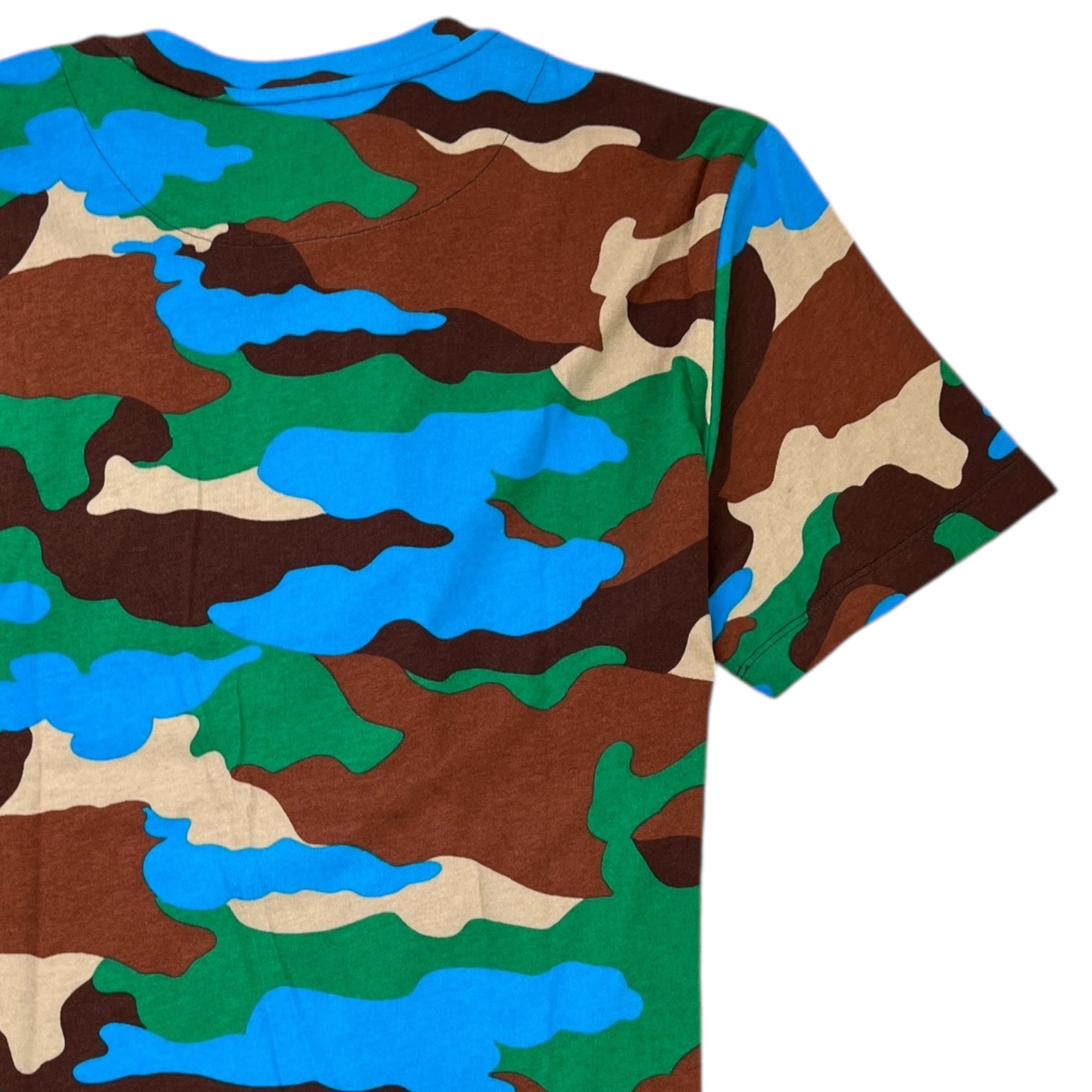 Men's Ss Camouflage T-Shirt Navy Size S