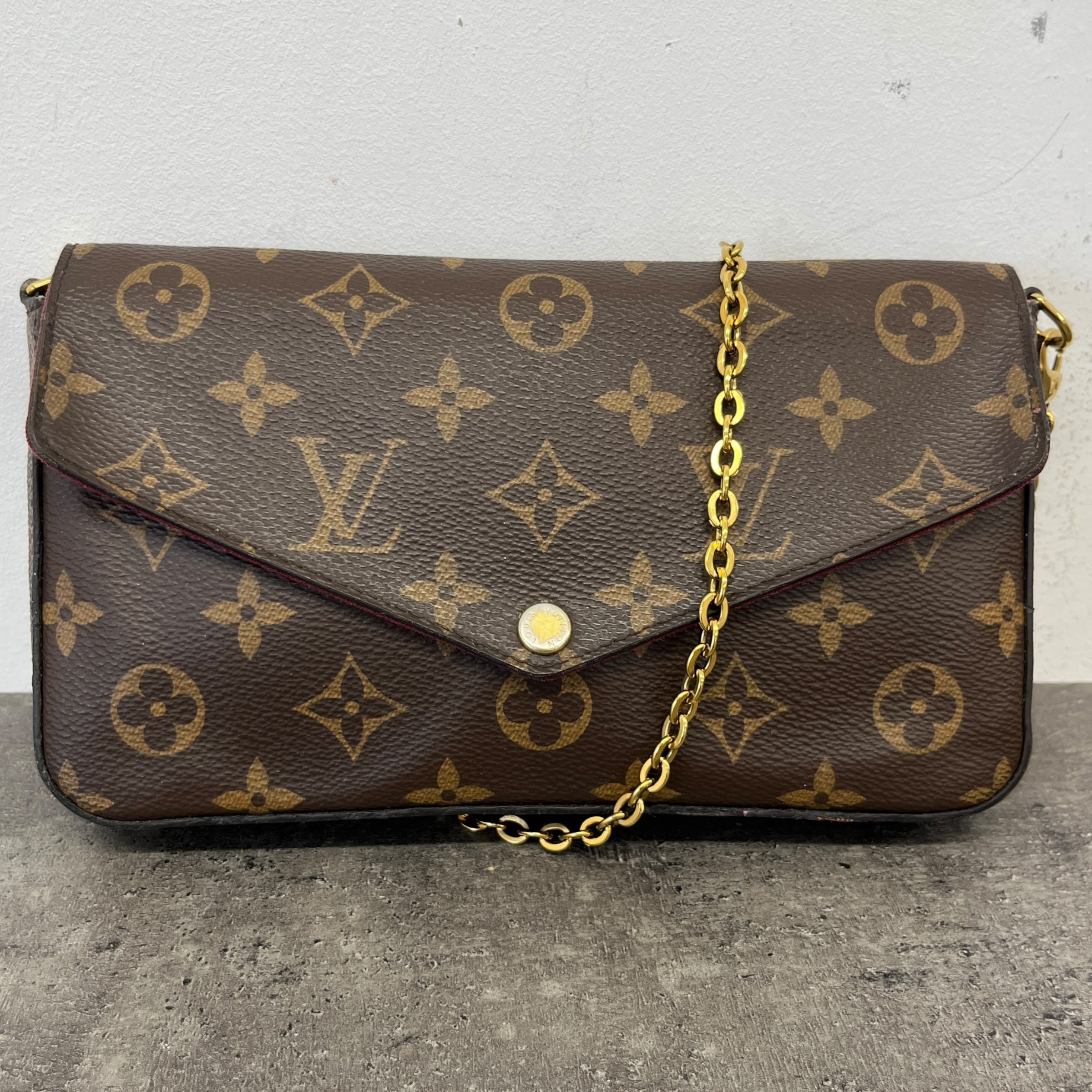 Women's Monogram Félicie Pochette Bag Brown