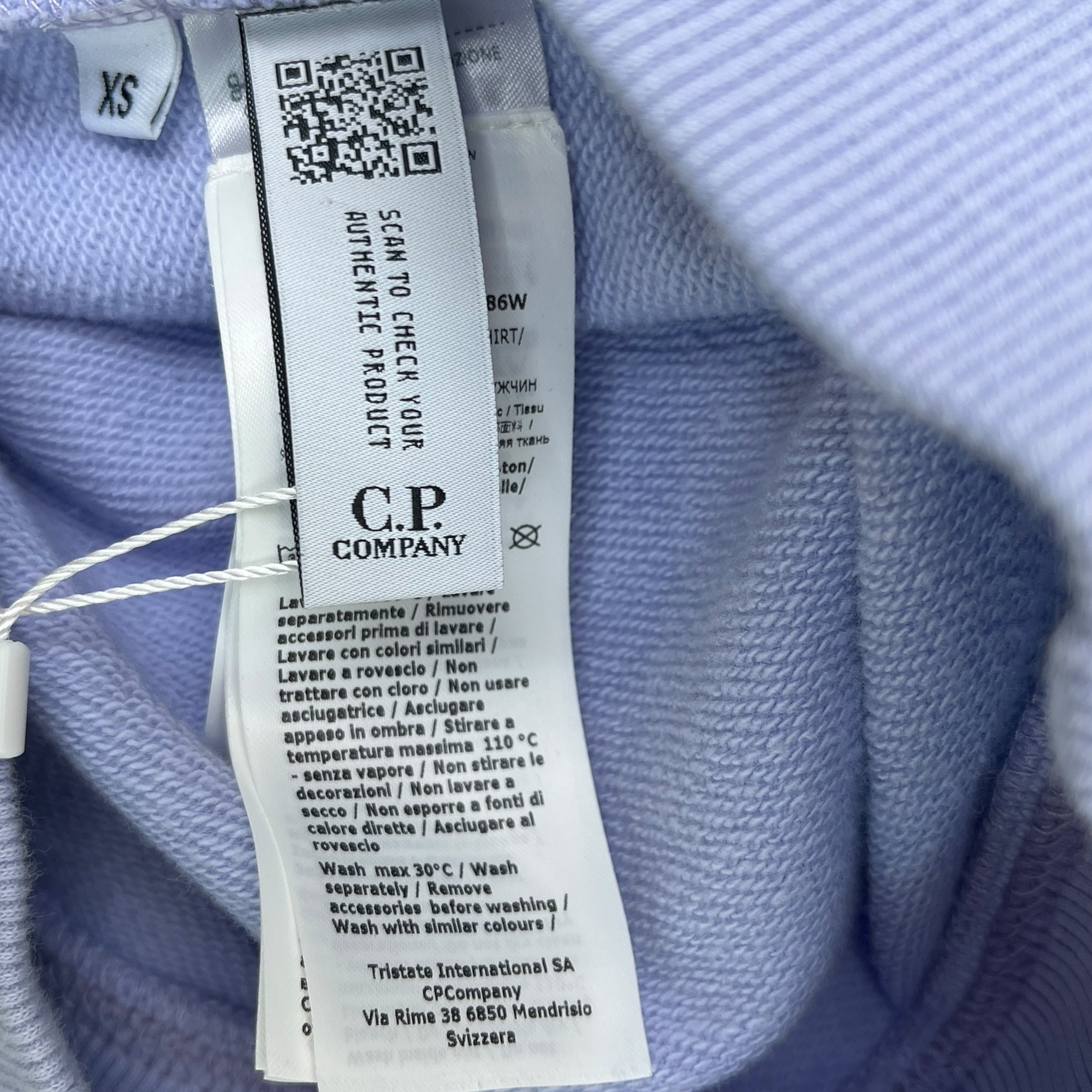 Men's Lens Hoodie Purple Size XS