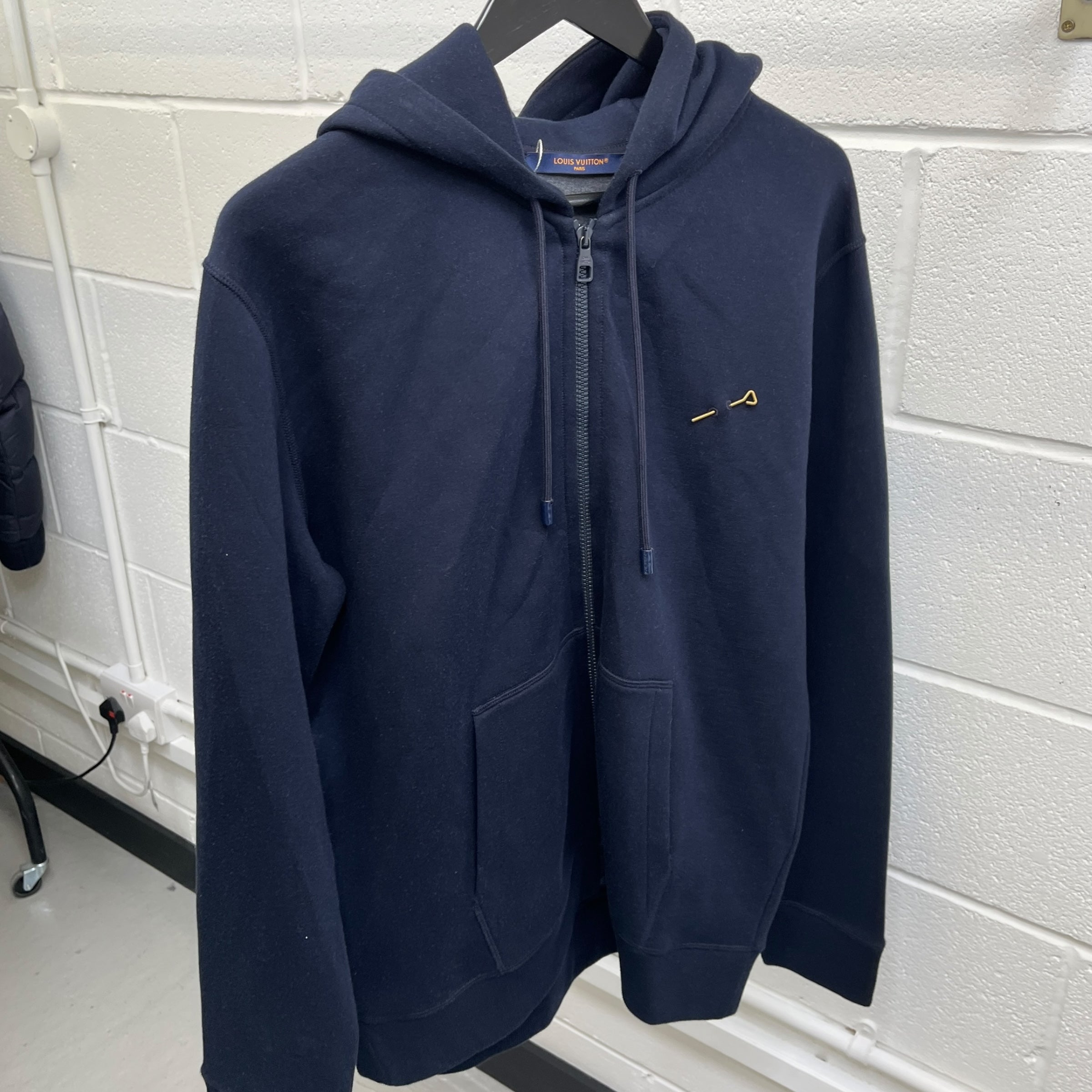 Men's Double-Faced Travel Hoodie Navy Size XL
