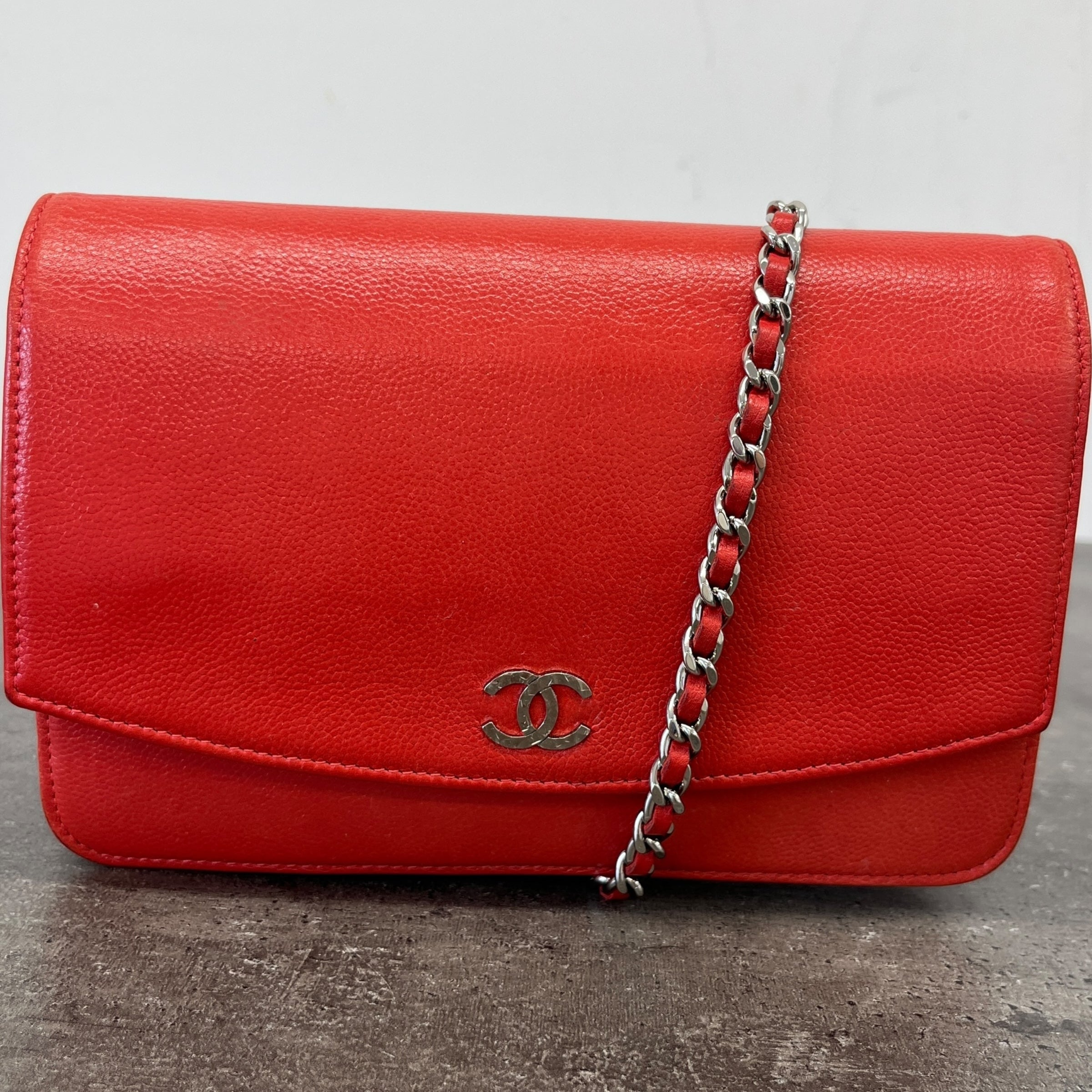 Women's Wallet On Chain Woc Bag Red