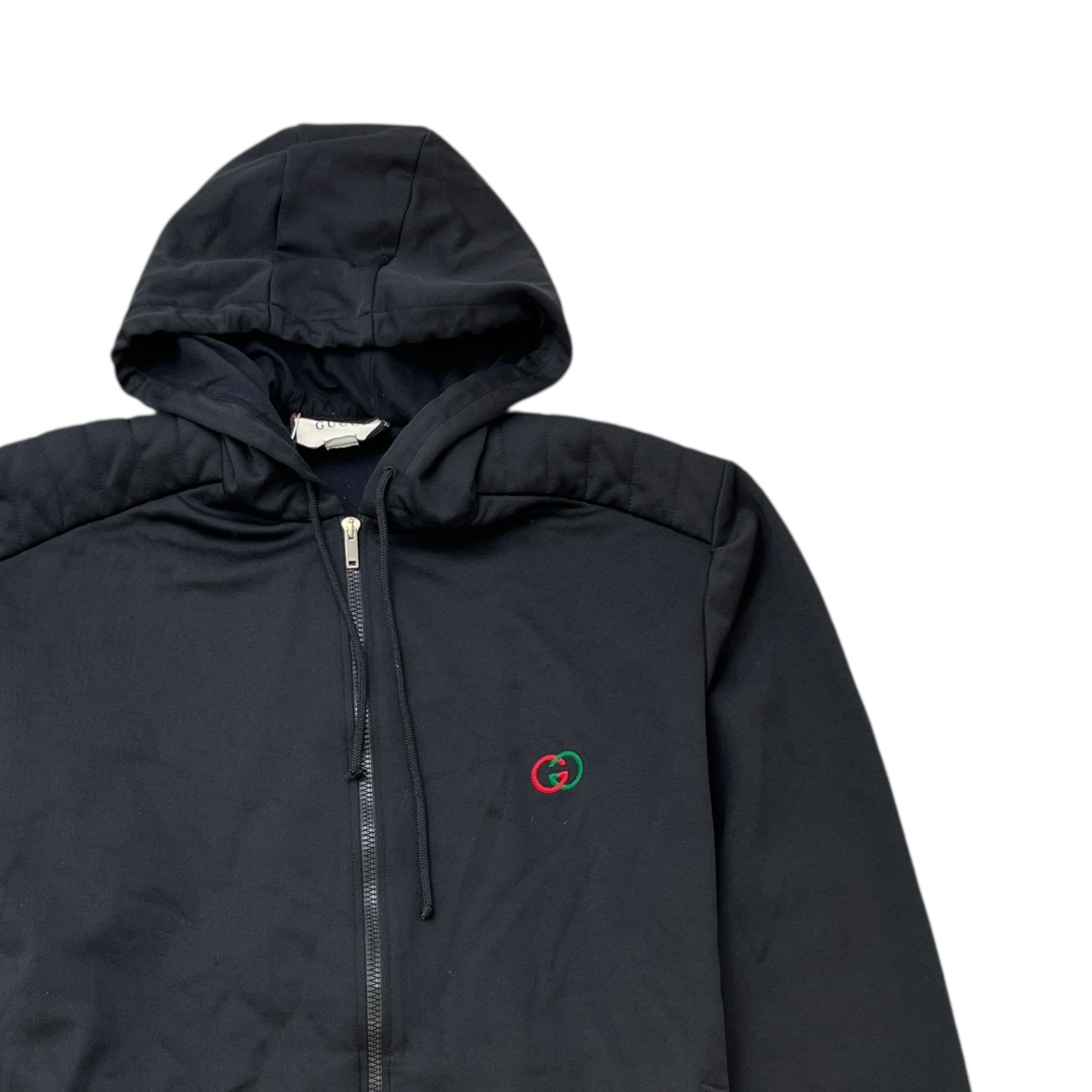 Men's Technical Elbow Patch Hoodie Black Size XL
