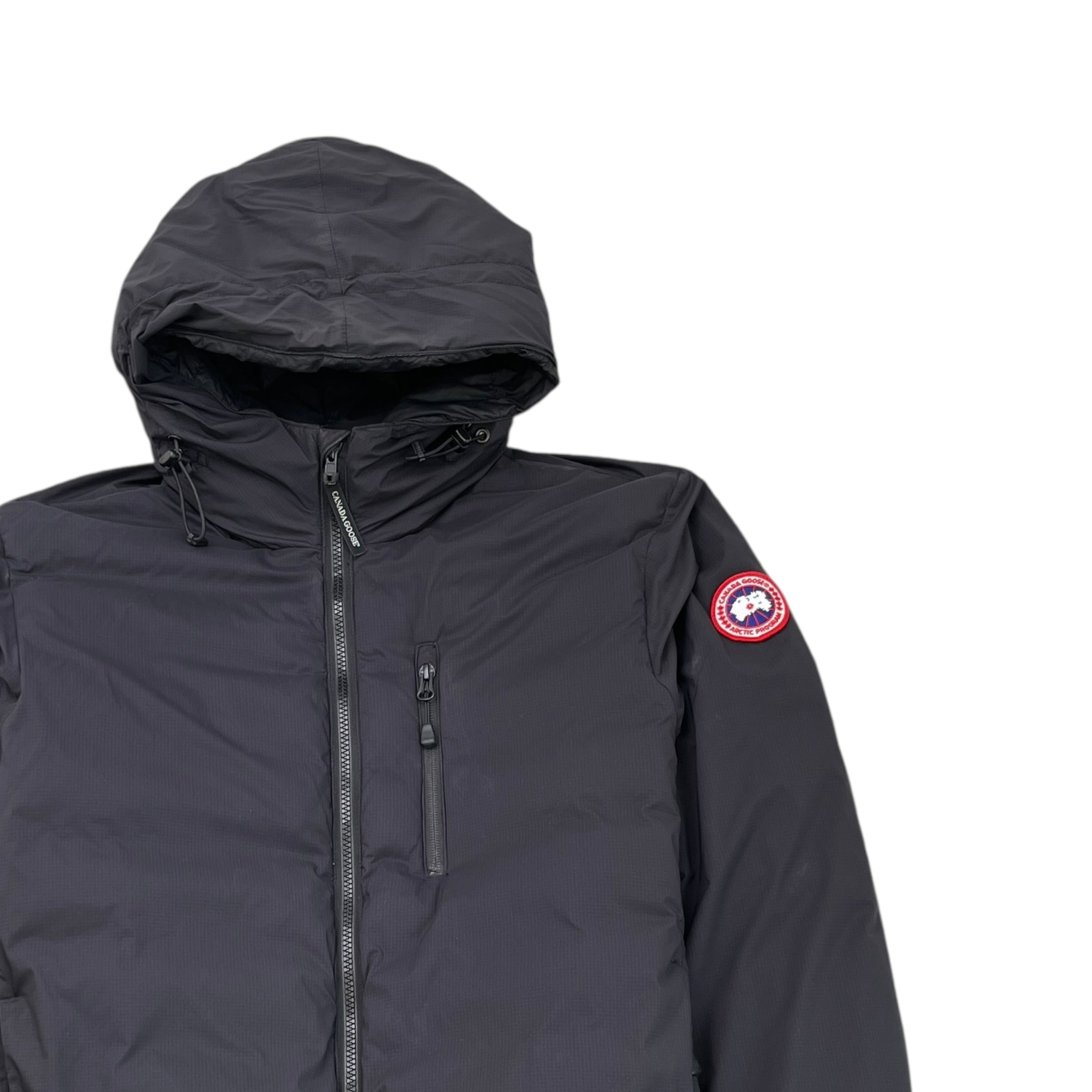 Men's Lodge Hoody Down Jacket Black Size M