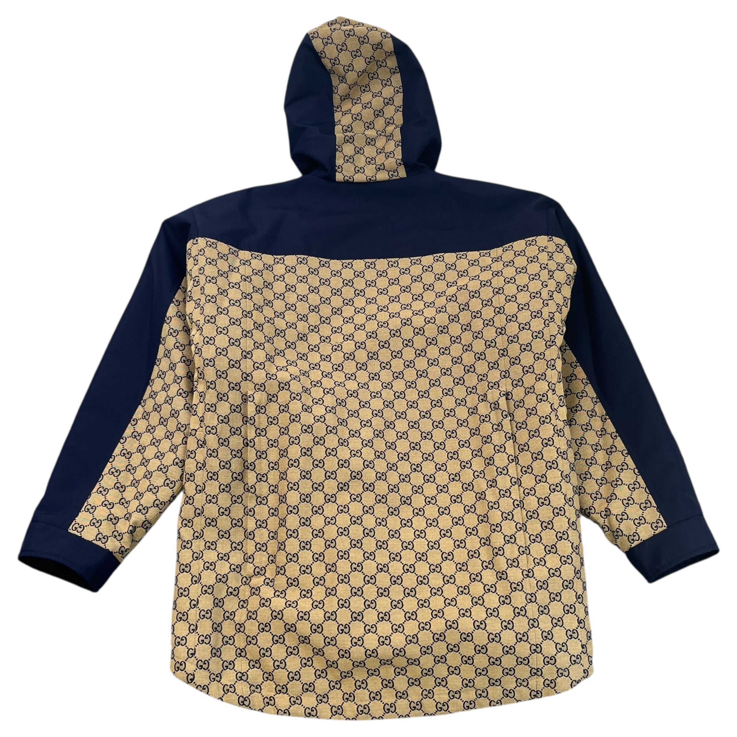 Men's Gg Supreme Canvas Down Jacket Beige Size IT 46 / S