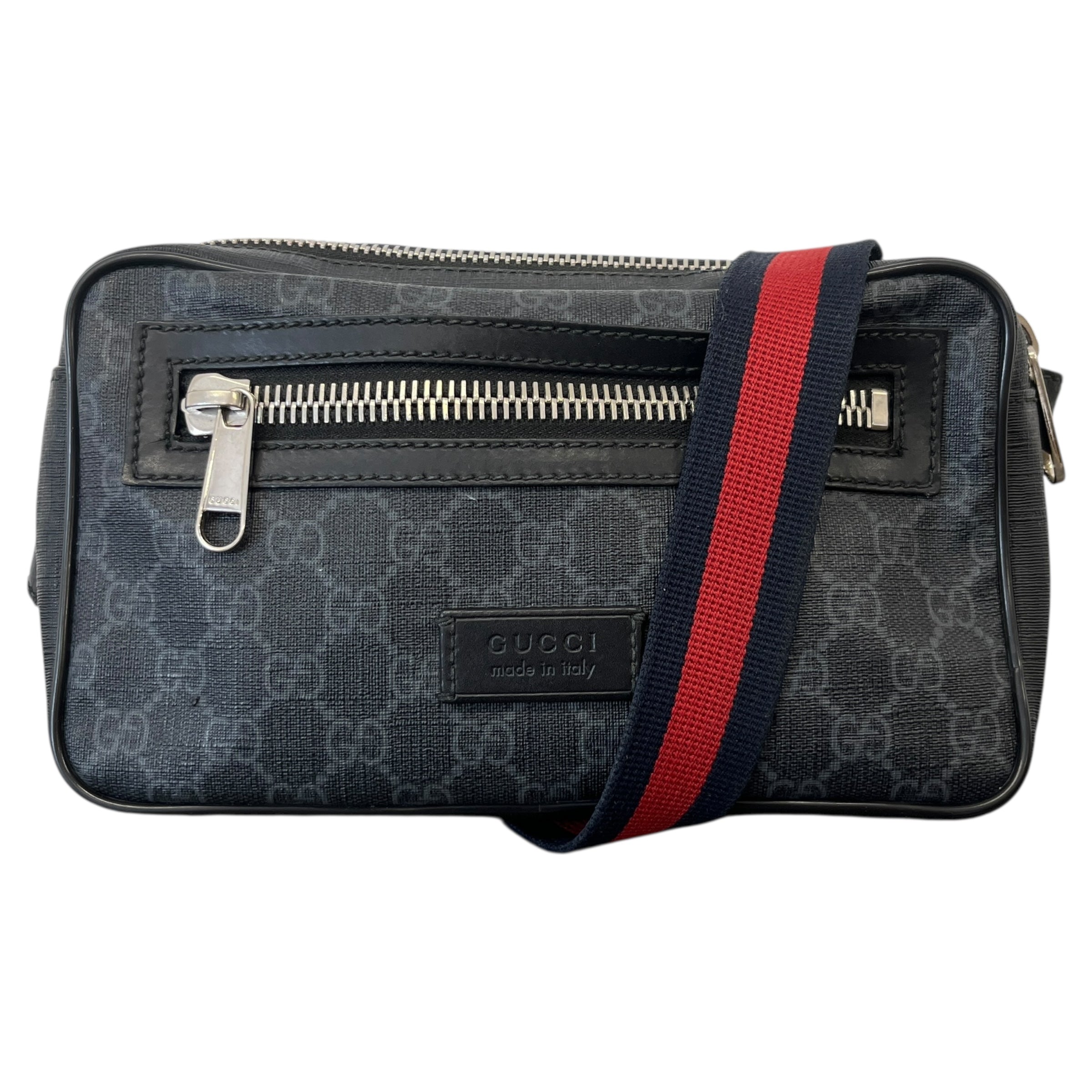 Men's Gg Supreme Belt Bag Black