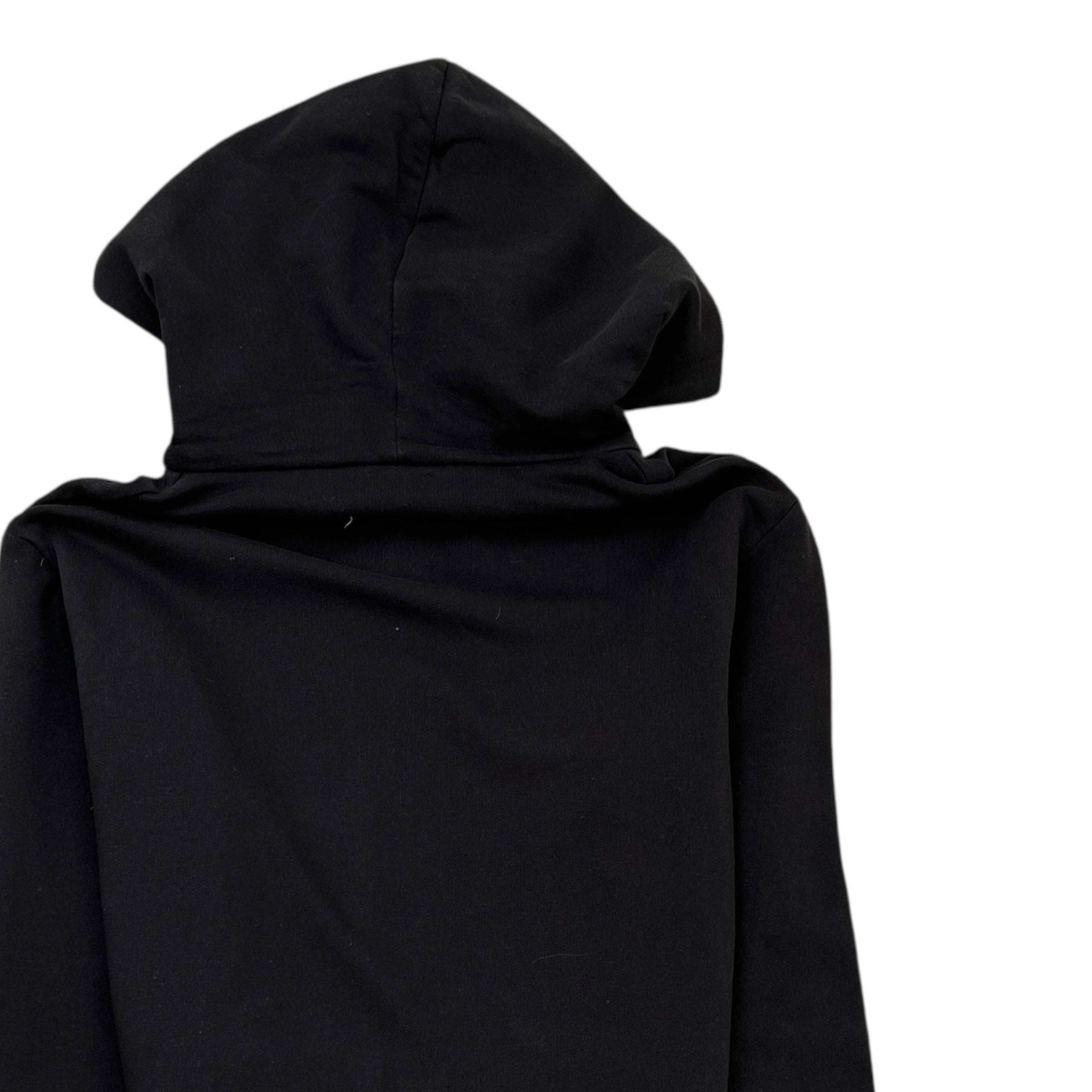 Men's Logo Print Hoodie Black Size XXL