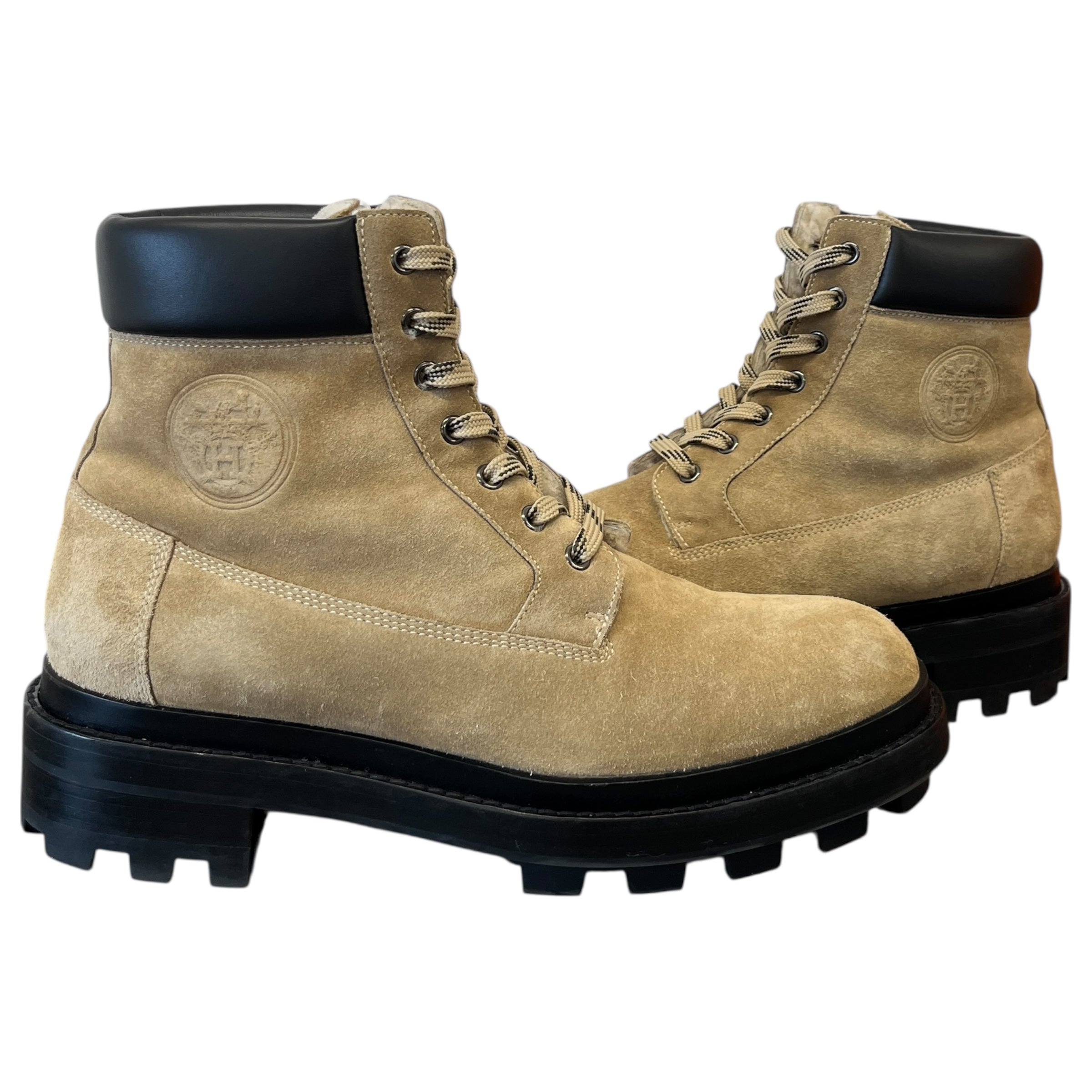 Men's Fair Ankle Boots Beige Size EU 42.5 / UK 8.5