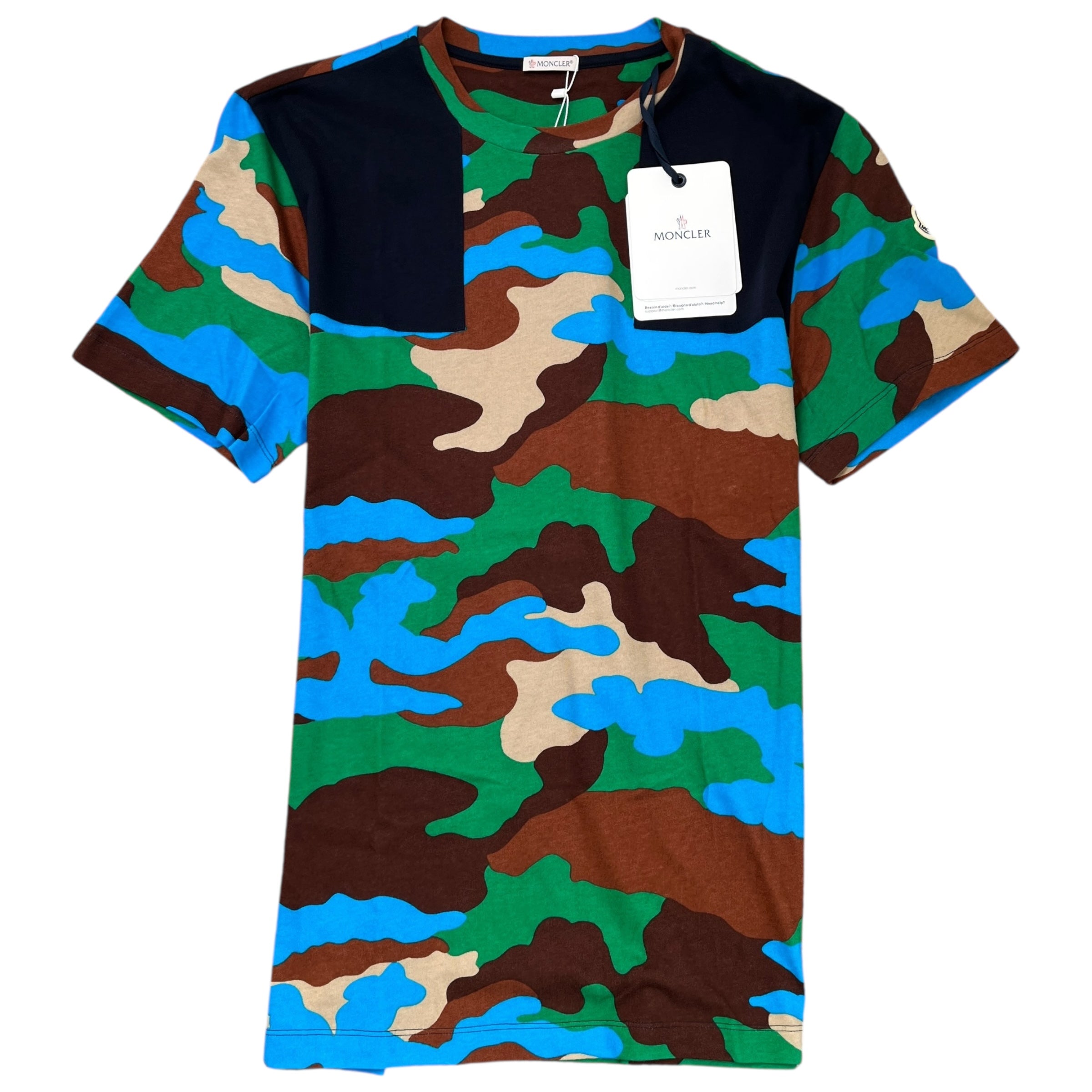 Men's Ss Camouflage T-Shirt Navy Size S