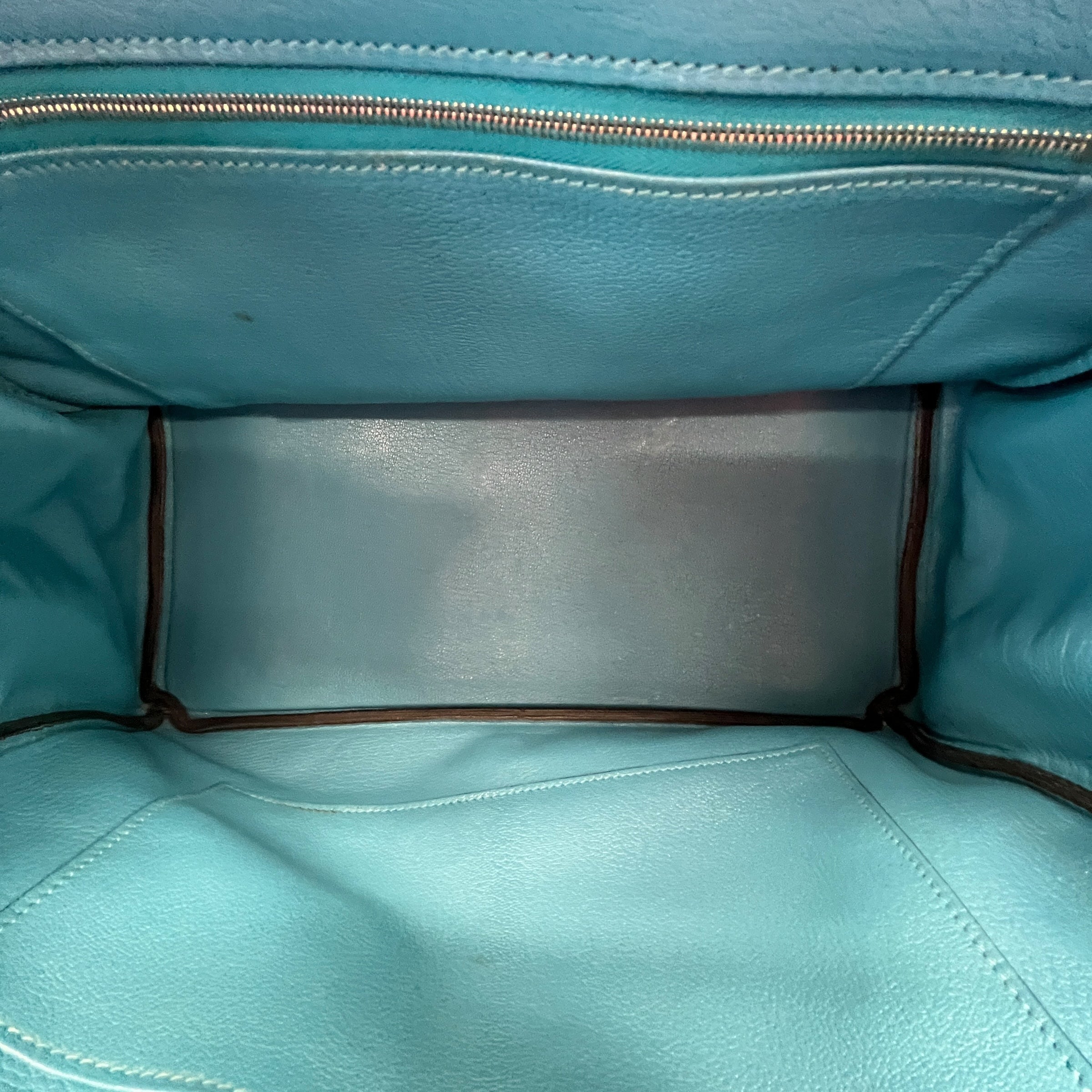 Women's Birkin 35 Clemence Blue Jean Handbag Blue