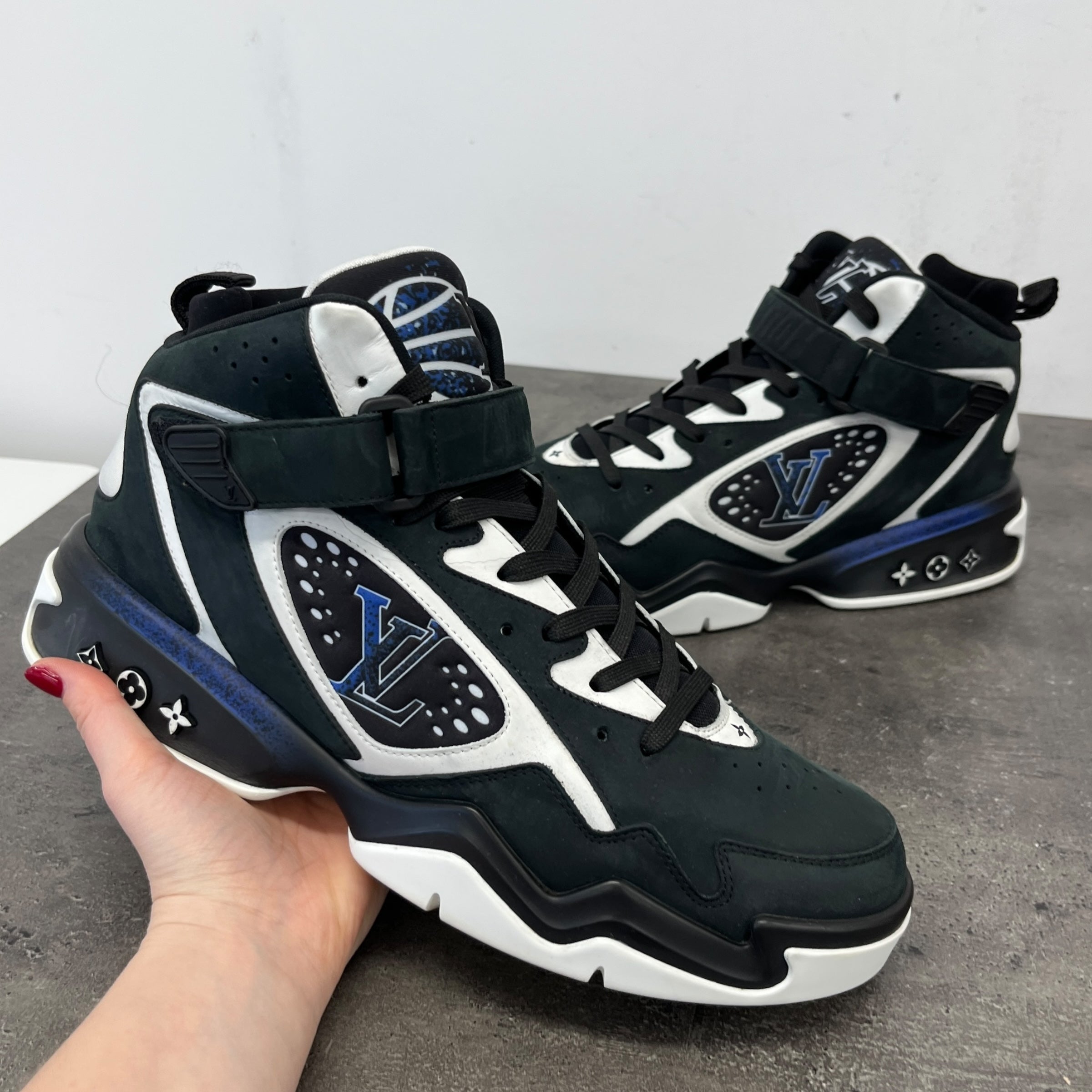 Men's Lv 2 High Trainers Blue Size EU 43 / UK 9