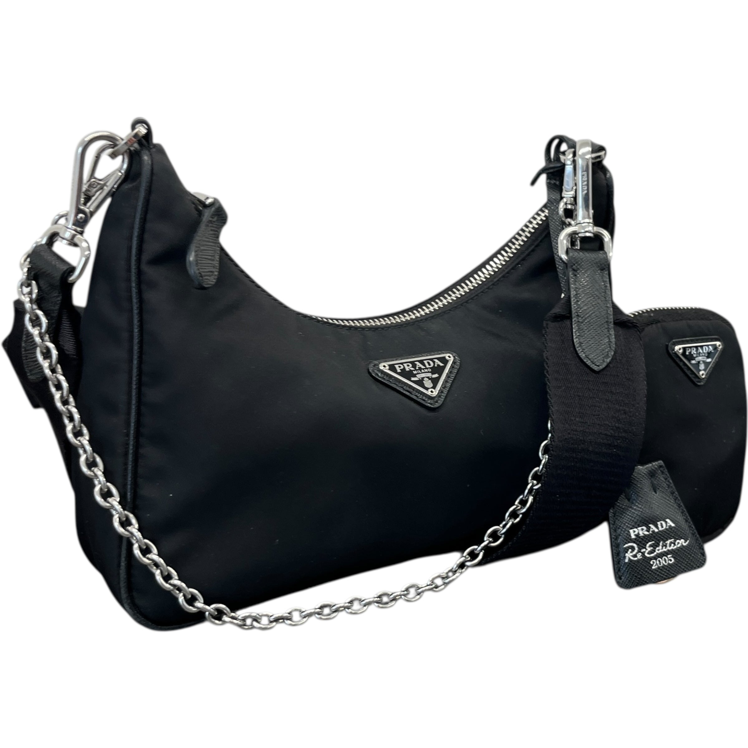 Women's Re-Edition 2005 Re-Nylon Handbag Black