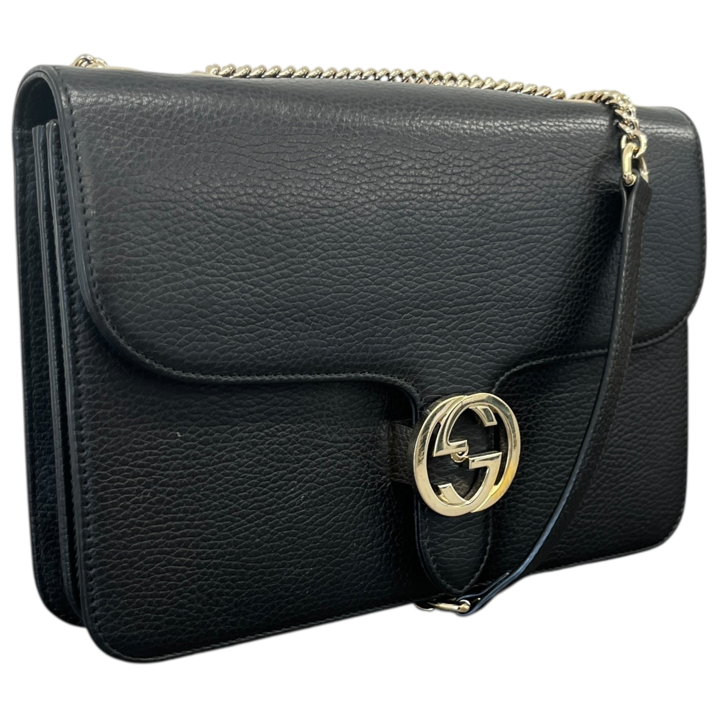 Women's Interlocking G Handbag Black