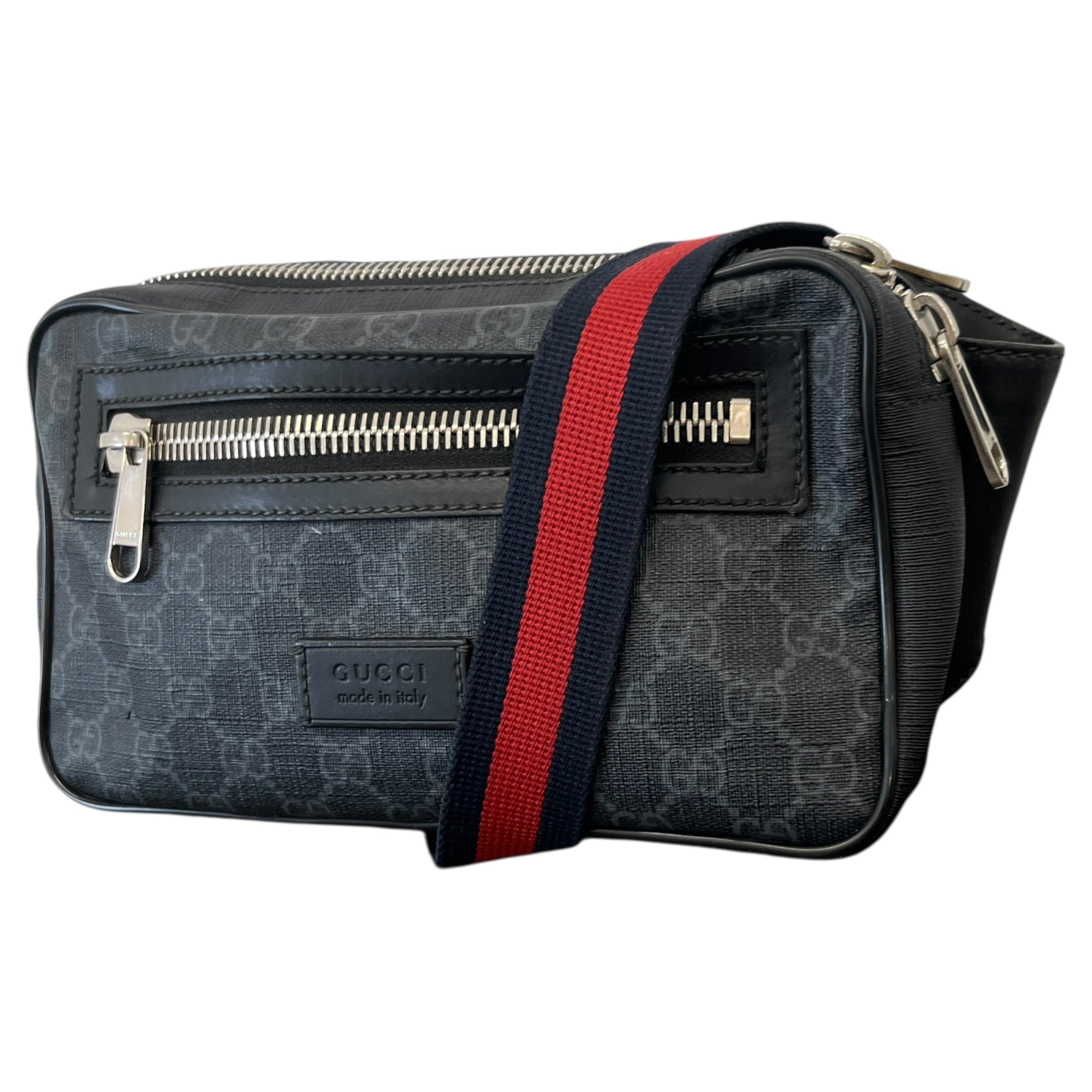 Men's Gg Supreme Belt Bag Black