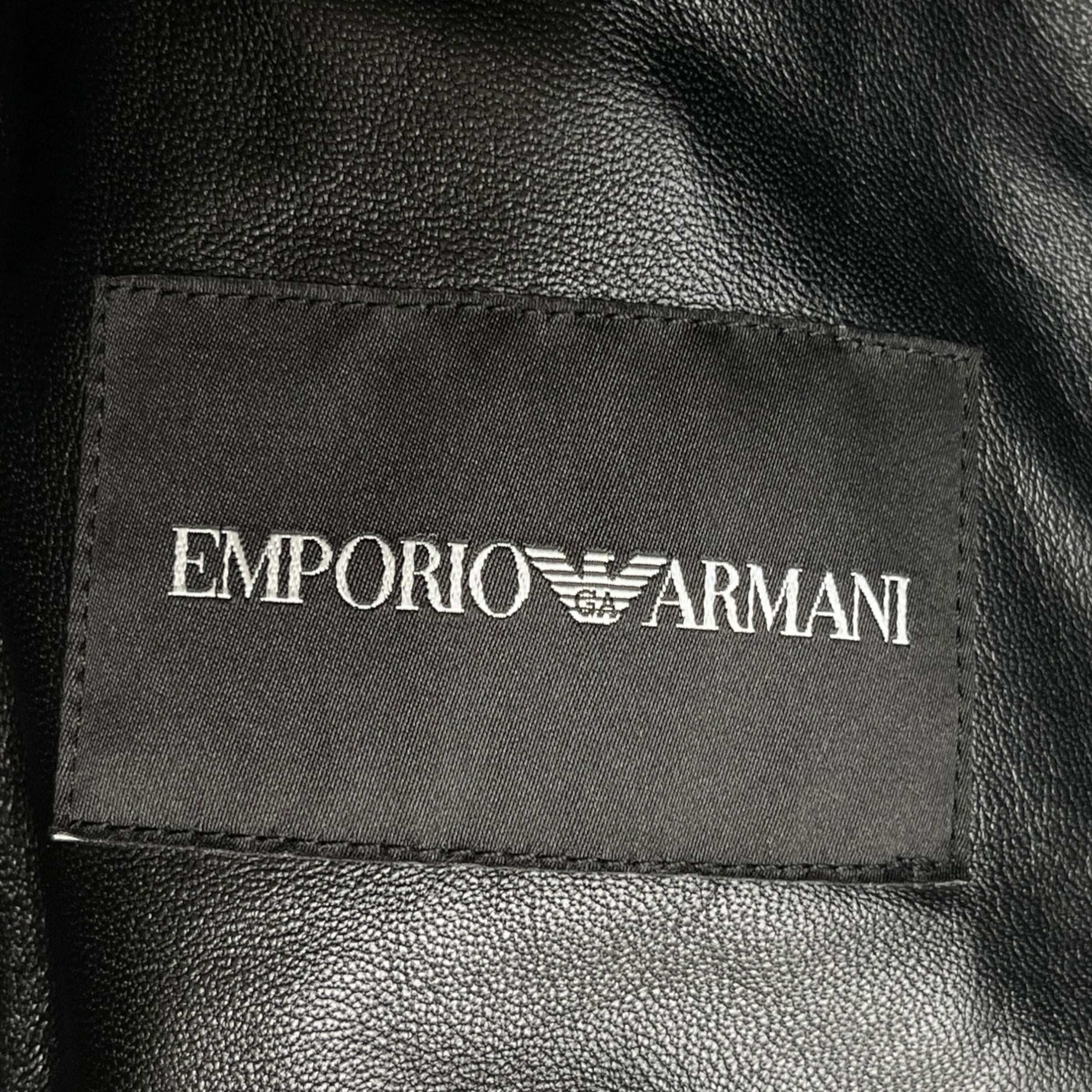 Men's Lamb Shearling Lined Jacket Black Size S