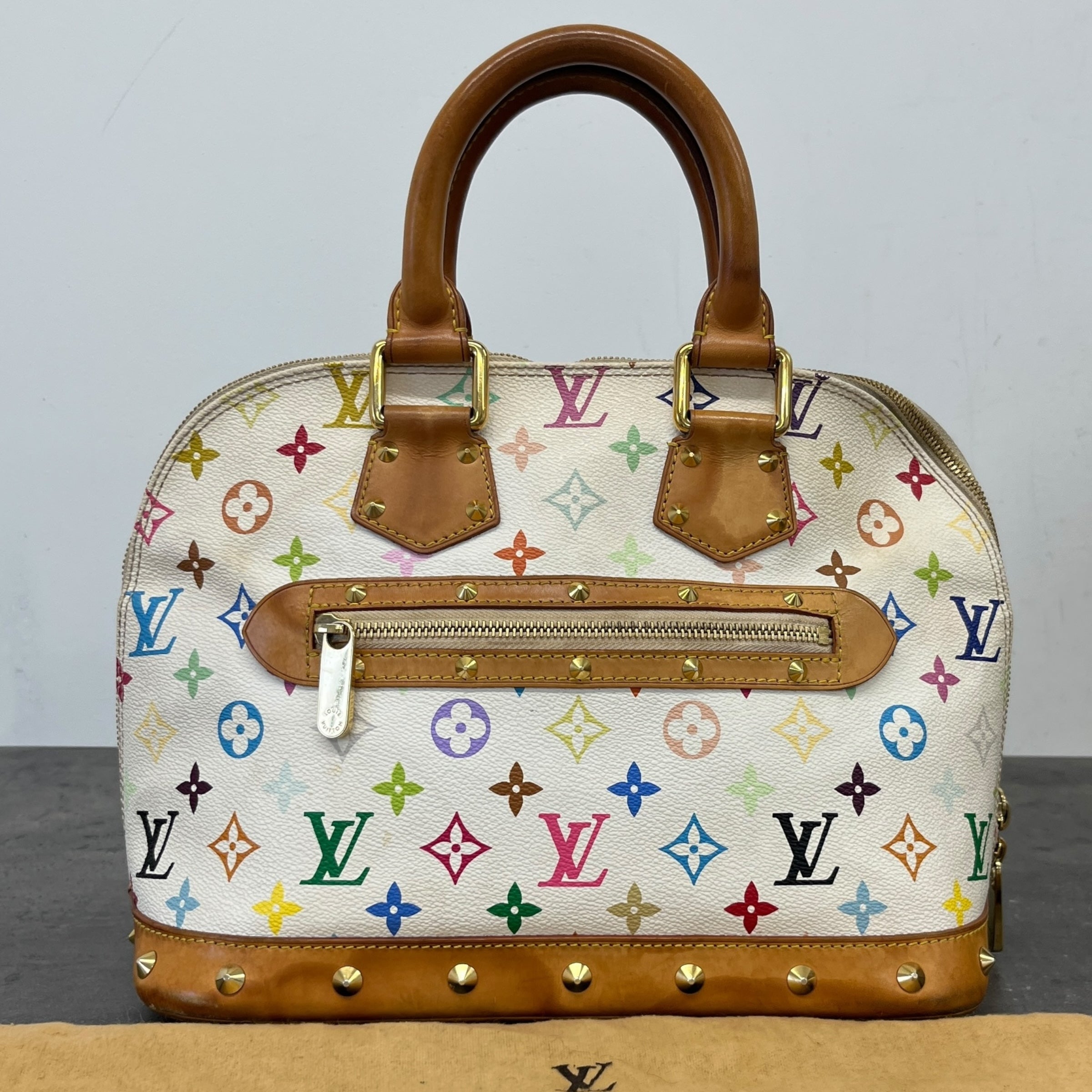 Women's Vintage Takashi Murakami Monogram Alma Handbag Multi-Coloured