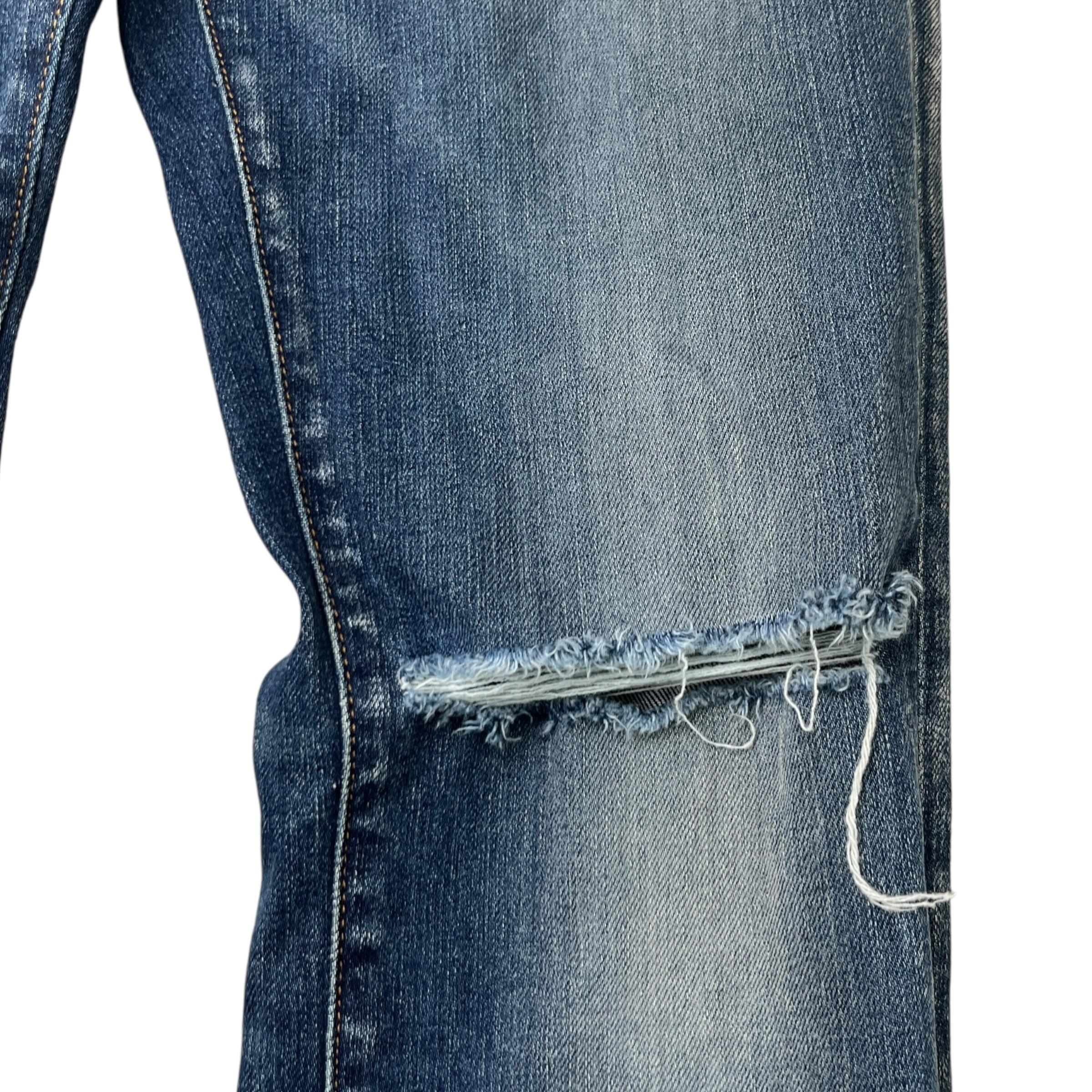 Men's Distressed Jeans Blue Size Waist 31"