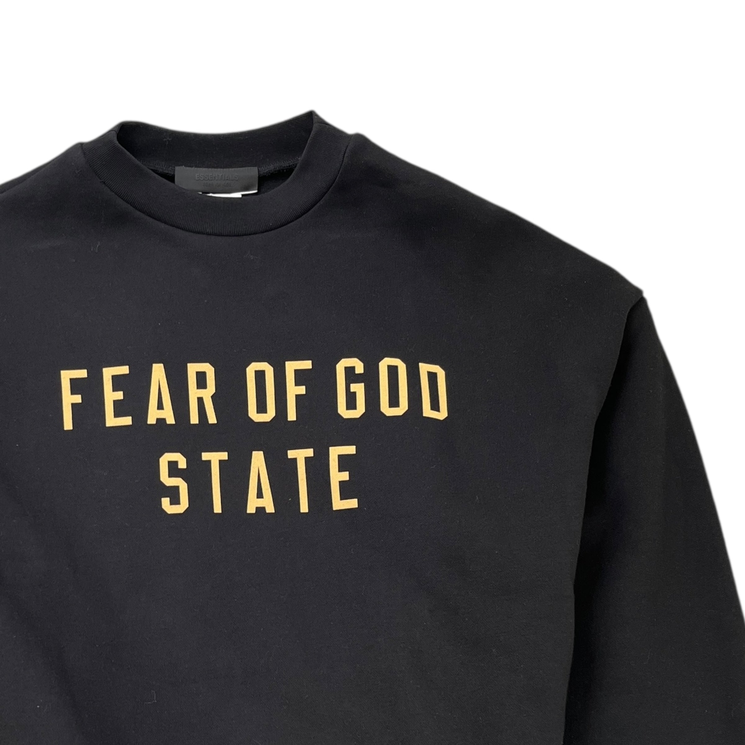 Men's Fear Of God Printed Logo Sweatshirt Black Size M