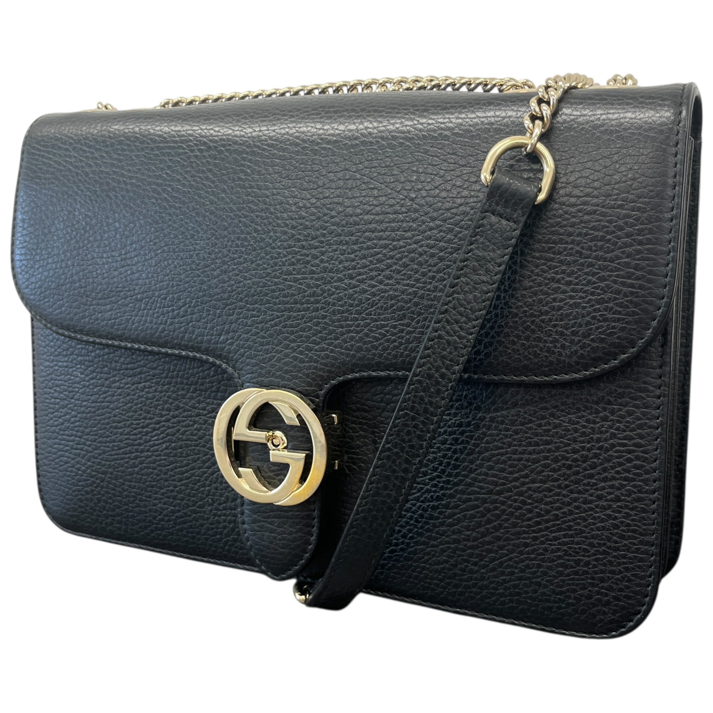Women's Interlocking G Handbag Black