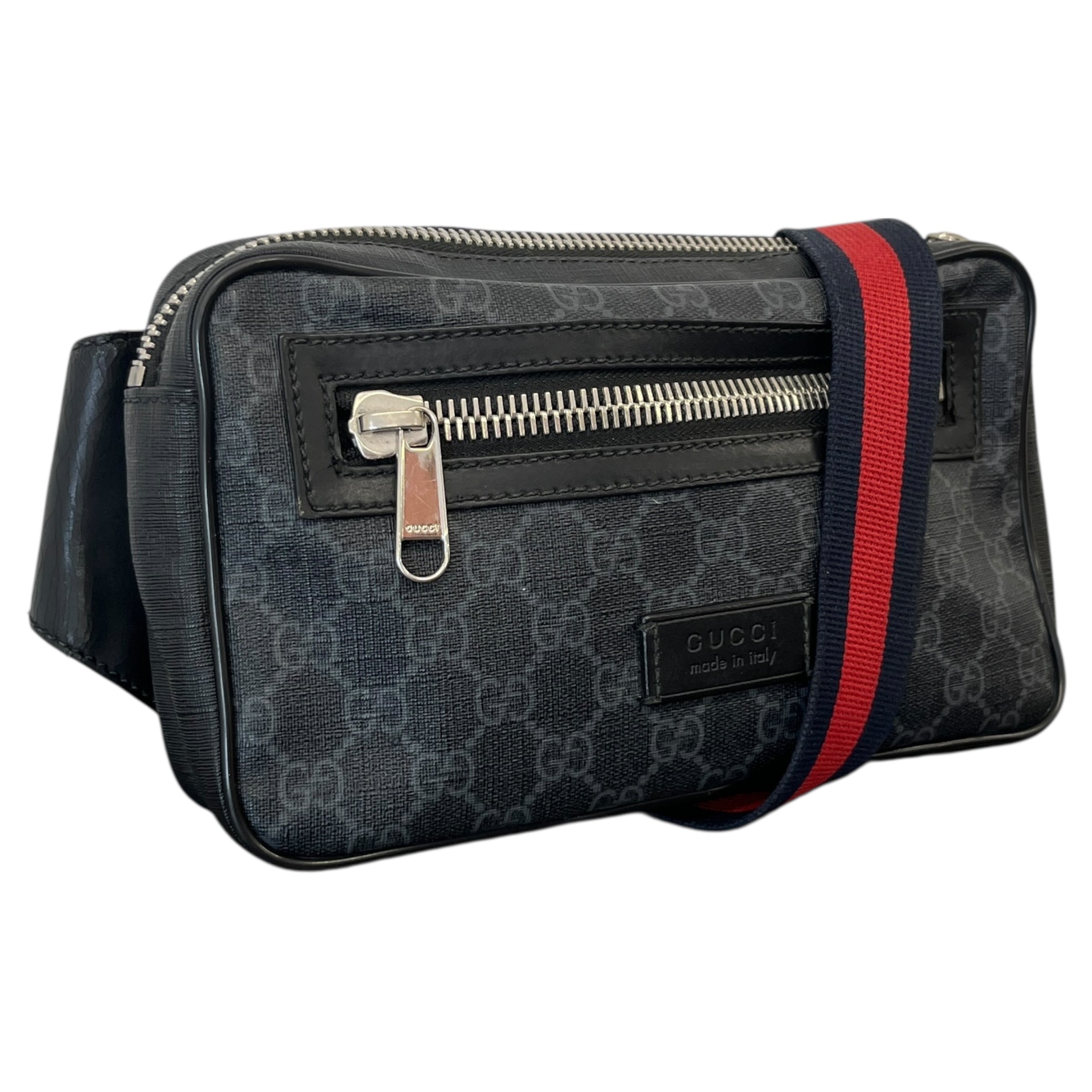 Men's Gg Supreme Belt Bag Black