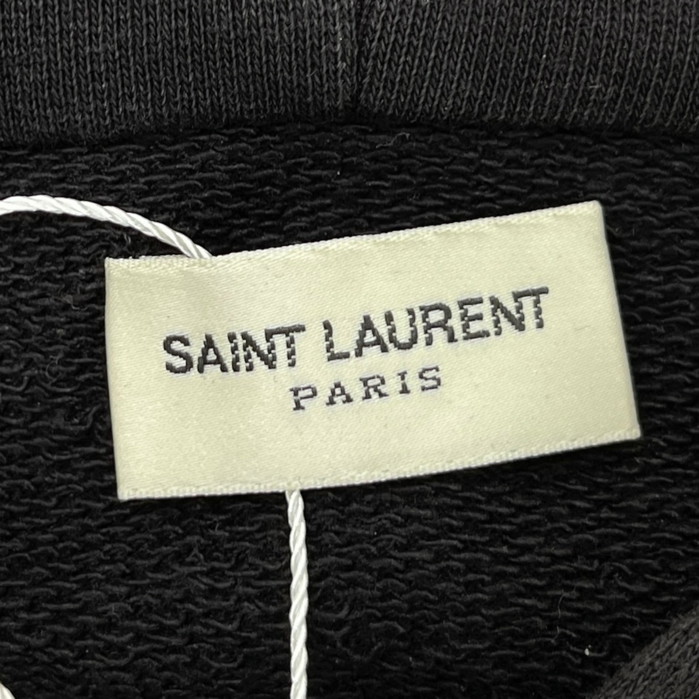 Men's Logo Print Hoodie Black Size XXL