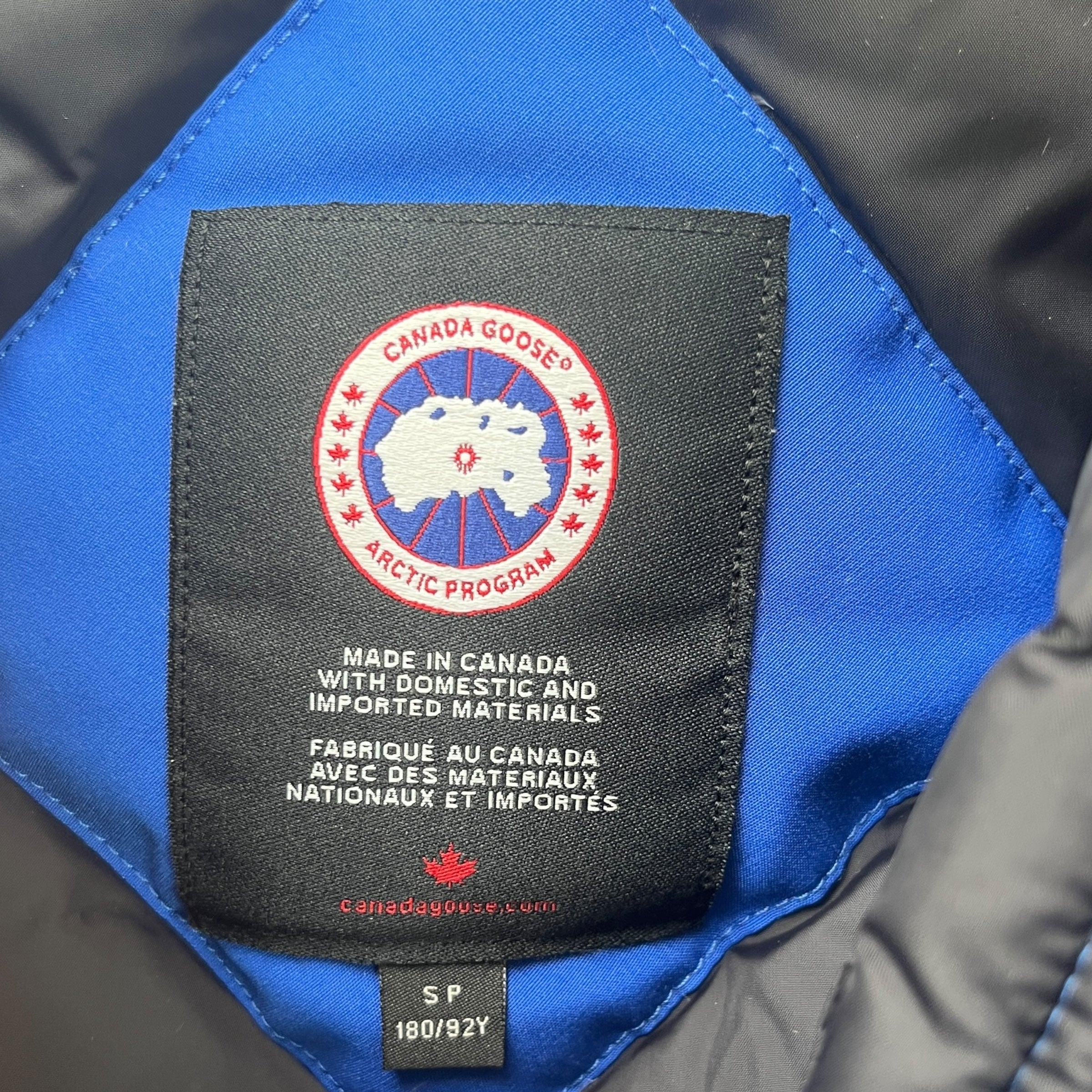 Men's Chilliwack Bomber Down Jacket Blue Size S