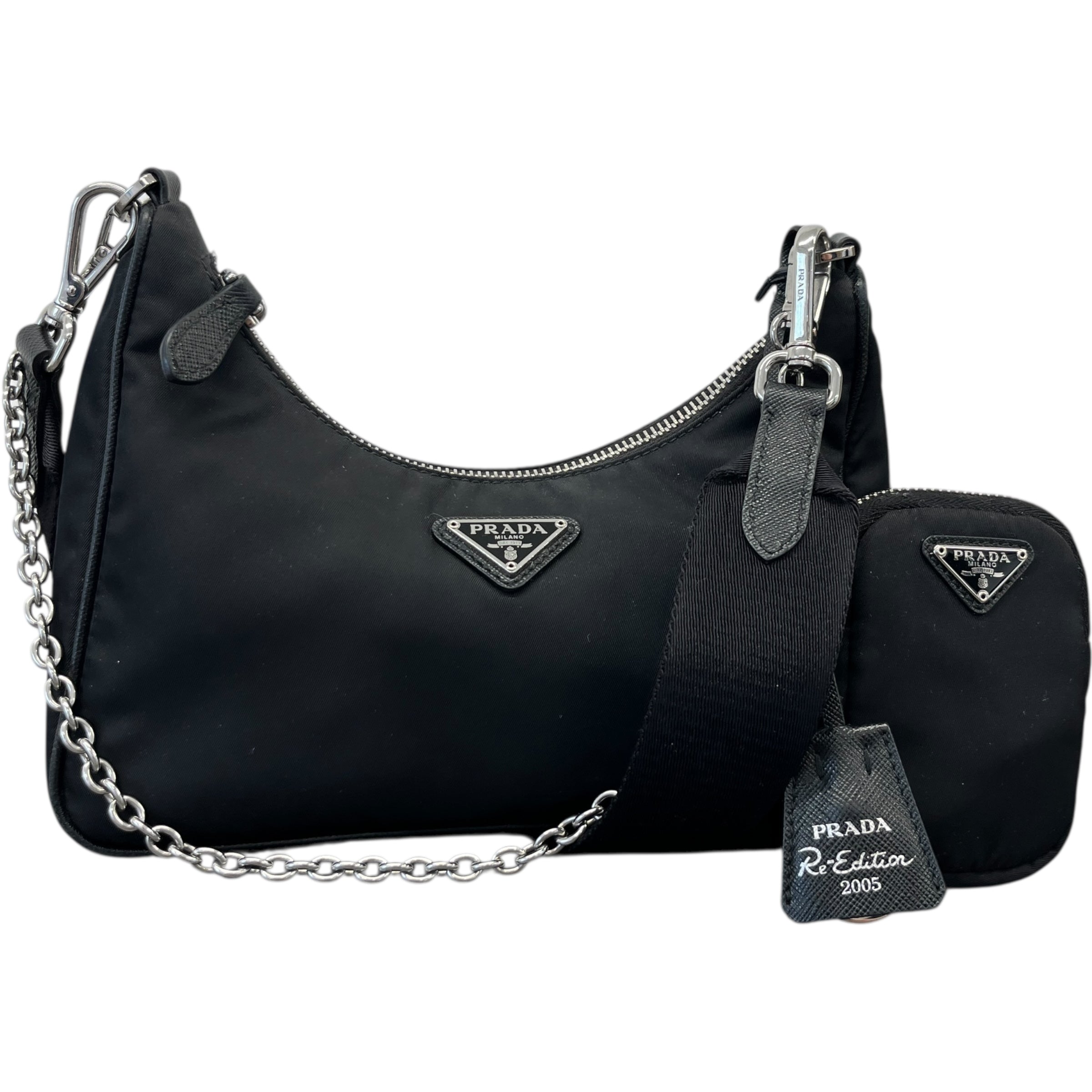 Women's Re-Edition 2005 Re-Nylon Handbag Black