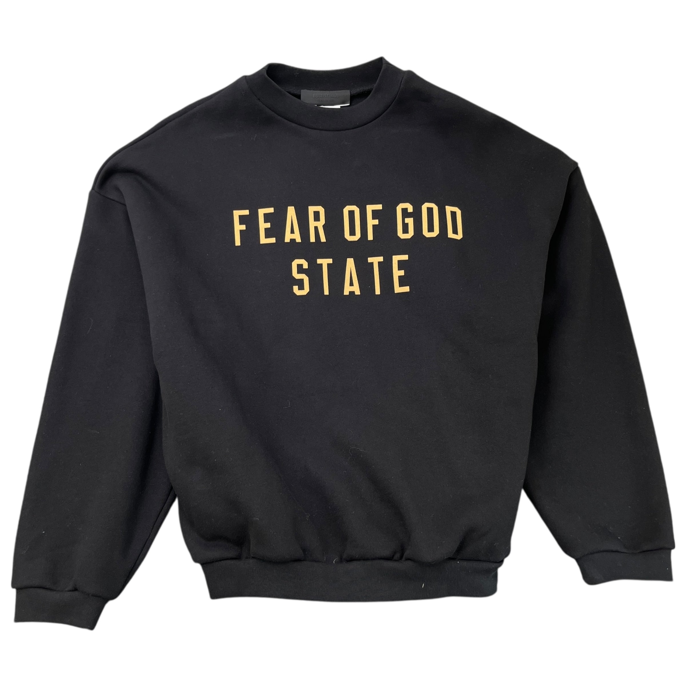Men's Fear Of God Printed Logo Sweatshirt Black Size M
