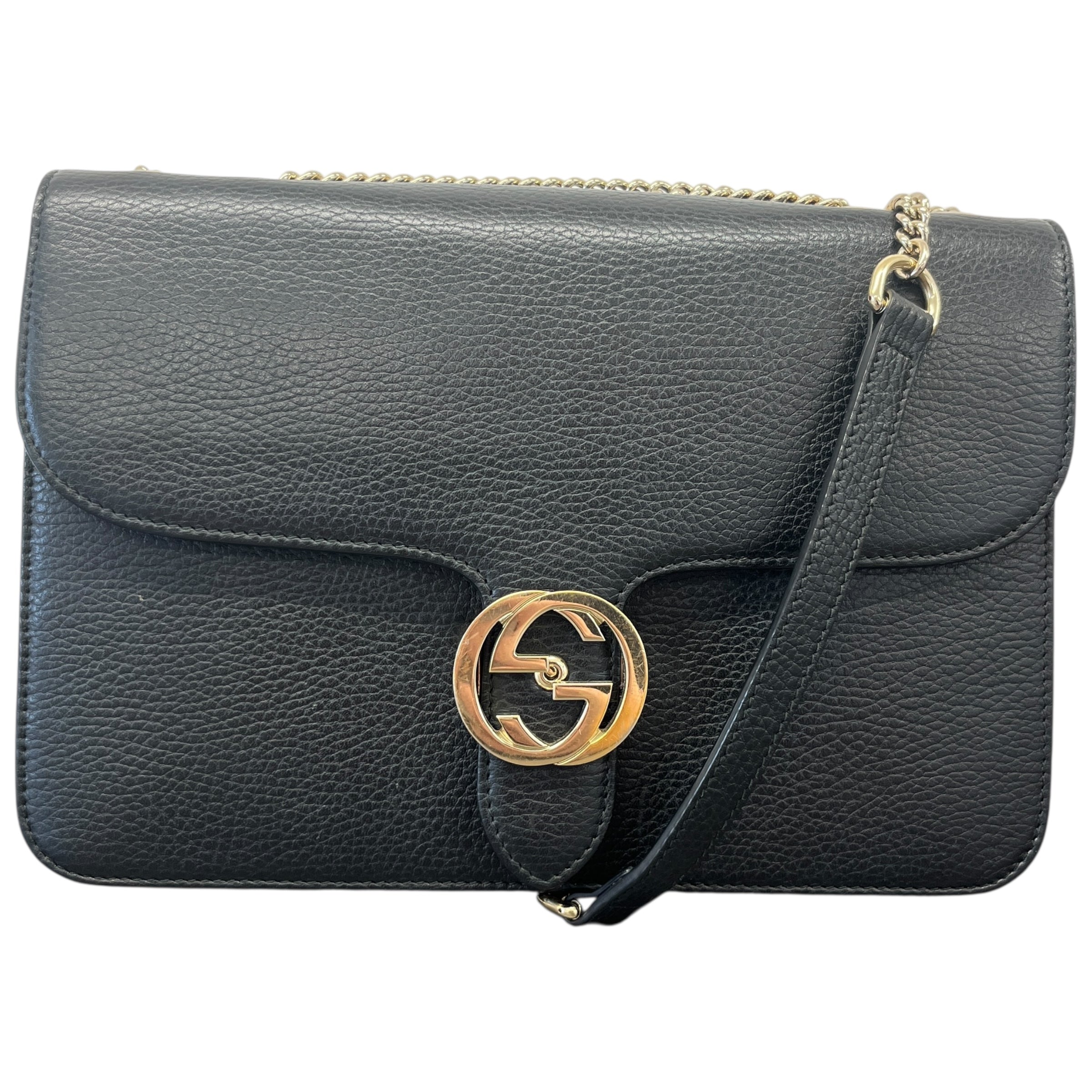 Women's Interlocking G Handbag Black