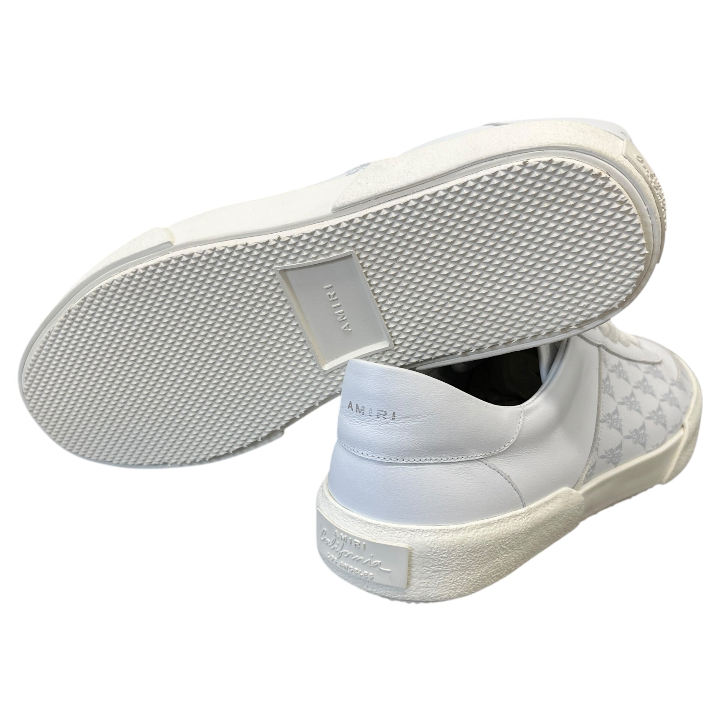 Men's Dagger Monogram Low Trainers White Size EU 44 / UK 10