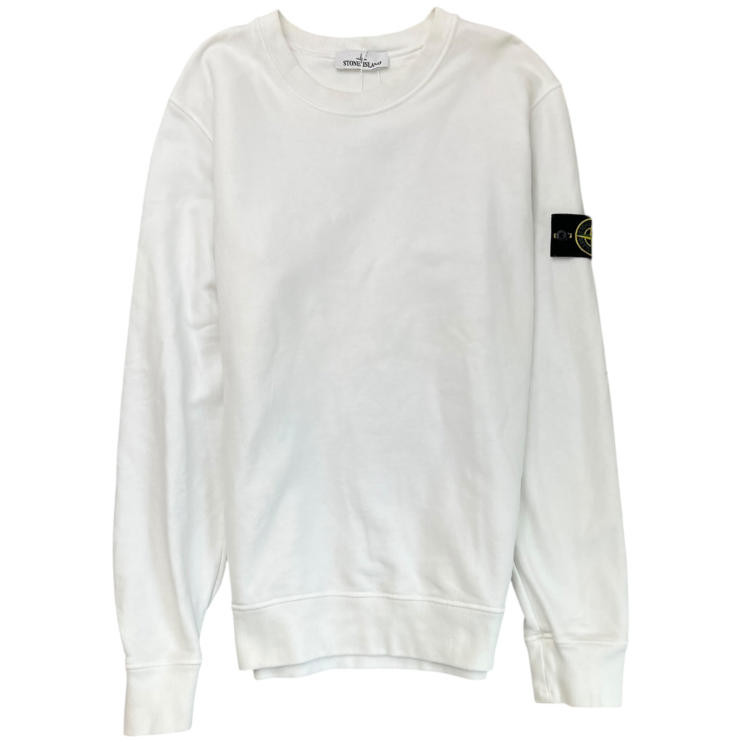 Men's Applique Logo Sweatshirt White Size M