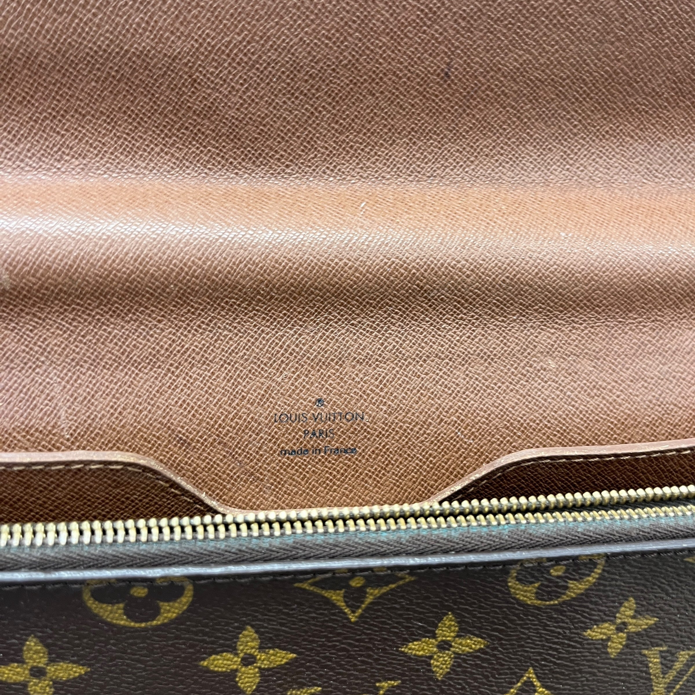 Monogram Serviette Conseiller Briefcase Bag Brown