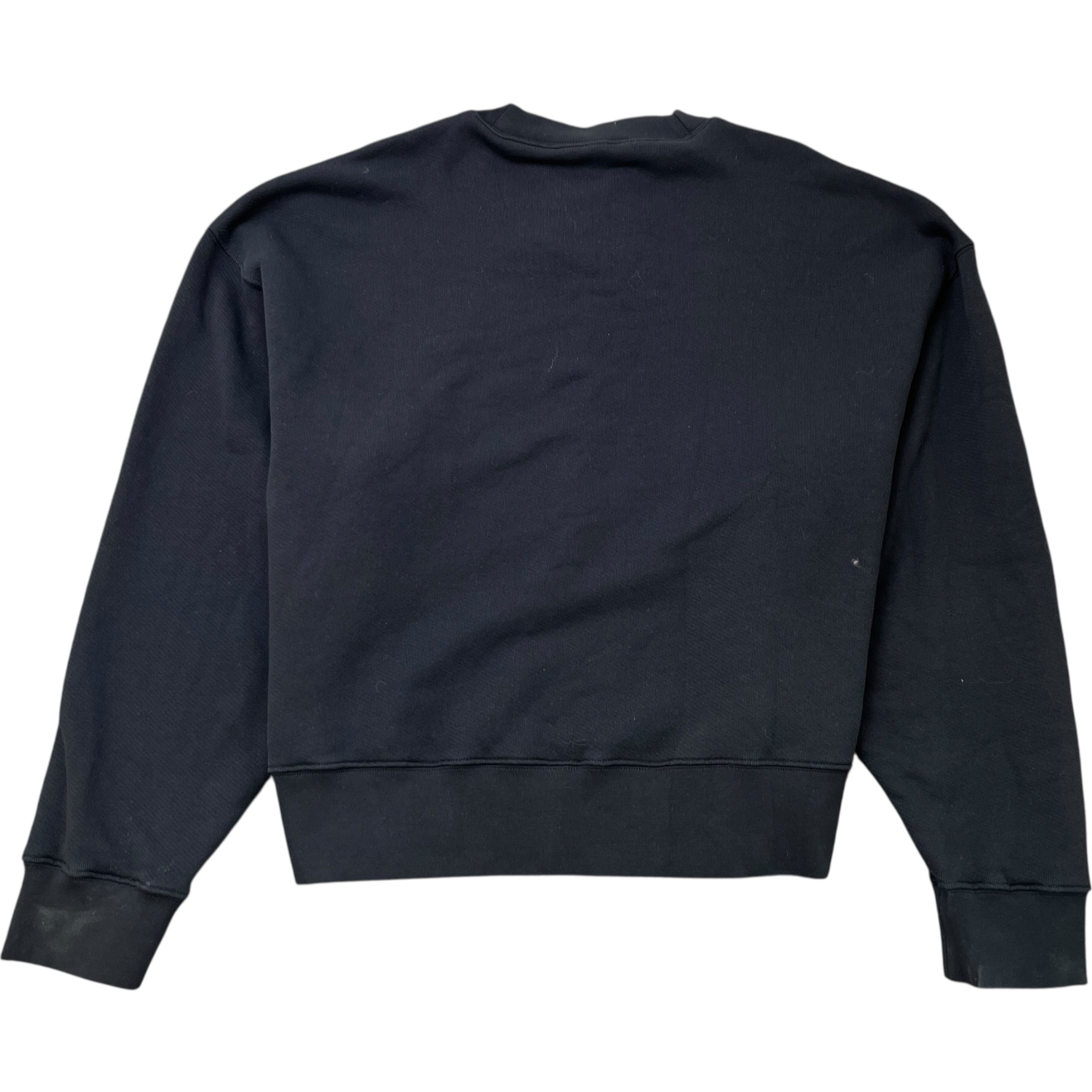 Men's Ski Club Logo Print Sweatshirt Black Size XL