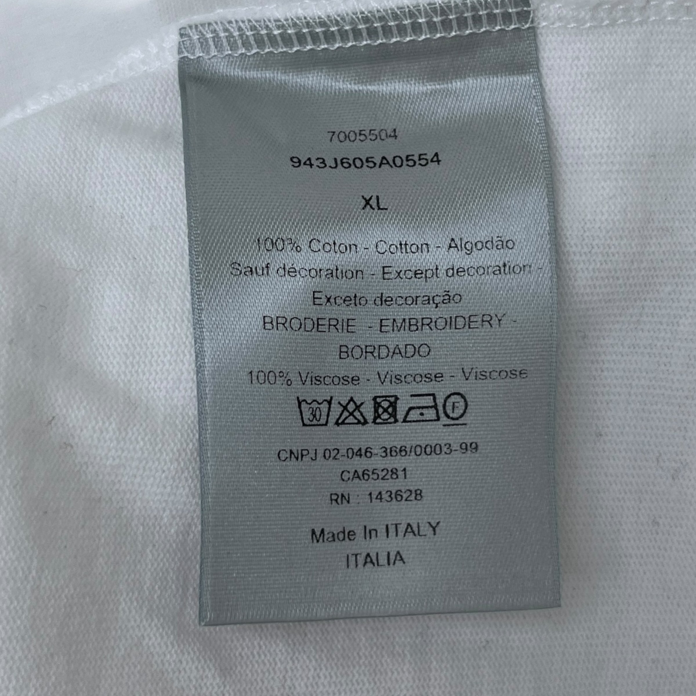 Men's Cd Icon T-Shirt White Size XL