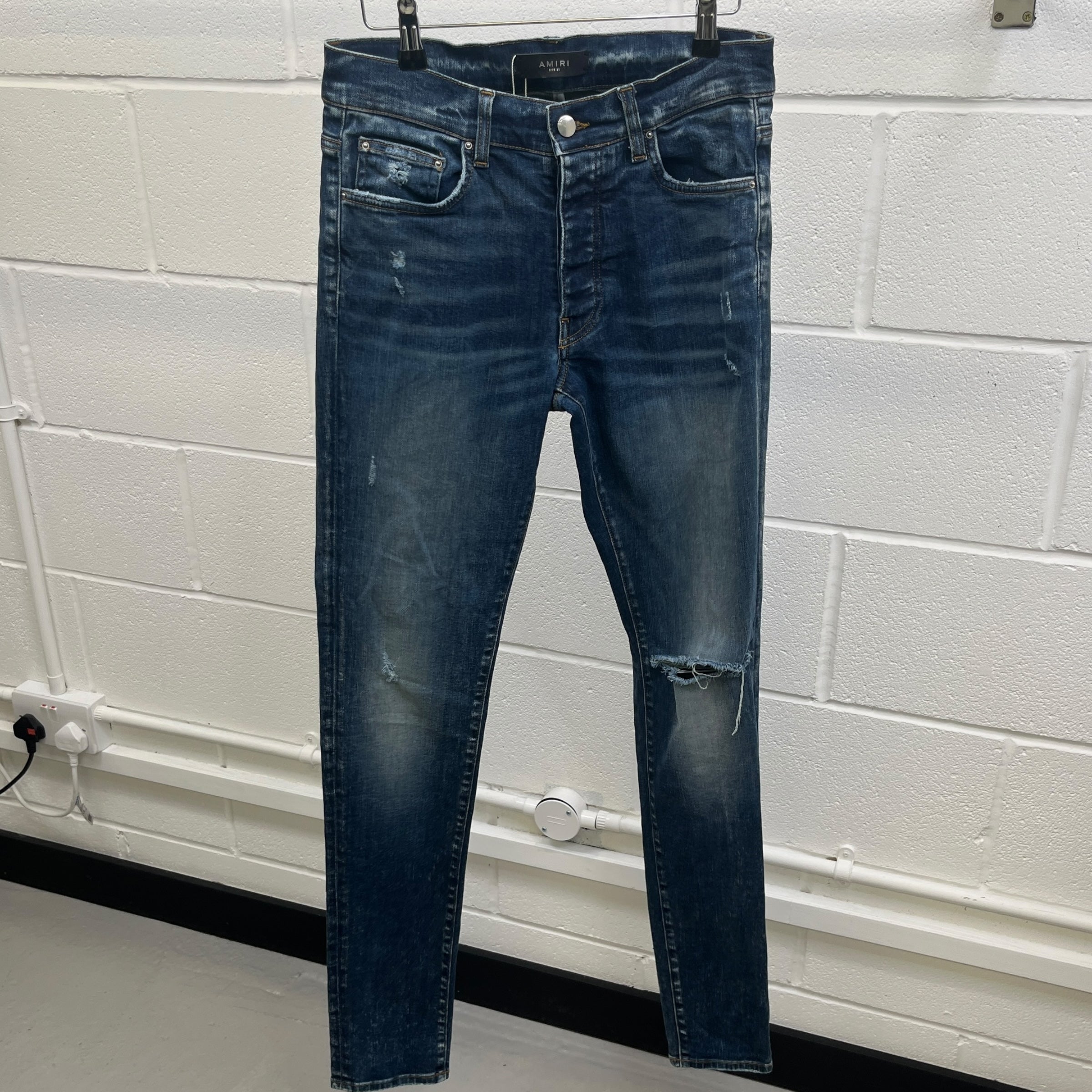 Men's Distressed Jeans Blue Size Waist 31"