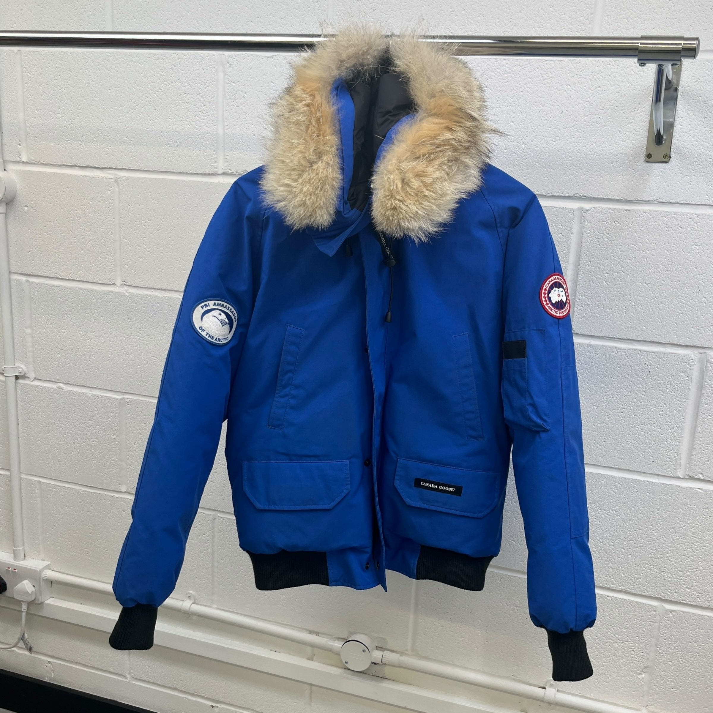 Men's Chilliwack Bomber Down Jacket Blue Size S