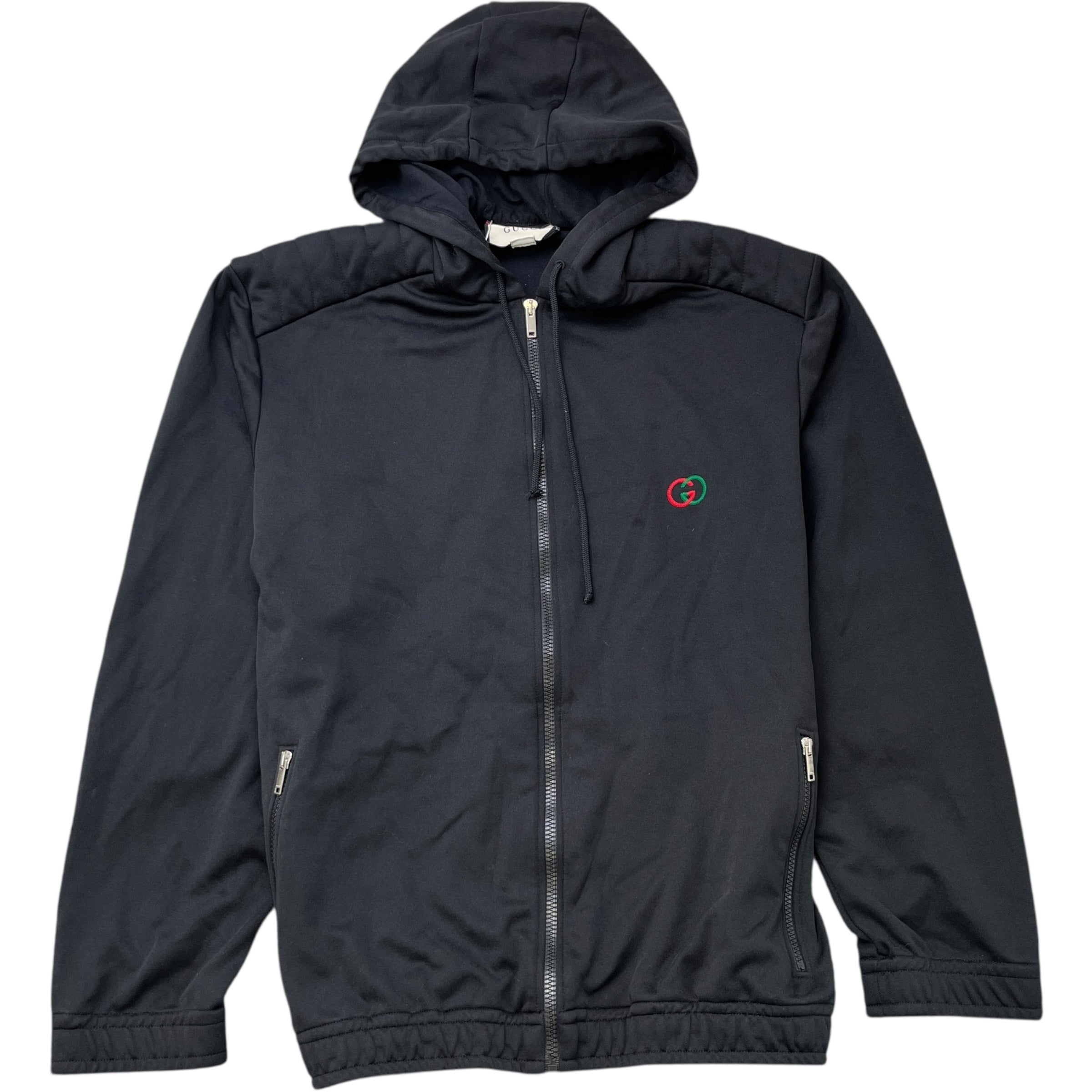 Men's Technical Elbow Patch Hoodie Black Size XL