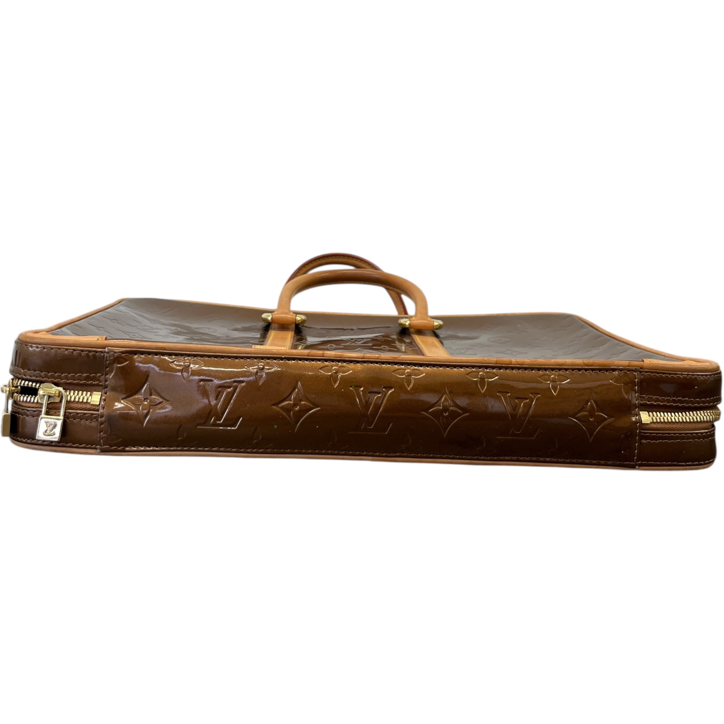 Men's Monogram Vernis Vandam Briefcase Bag Brown