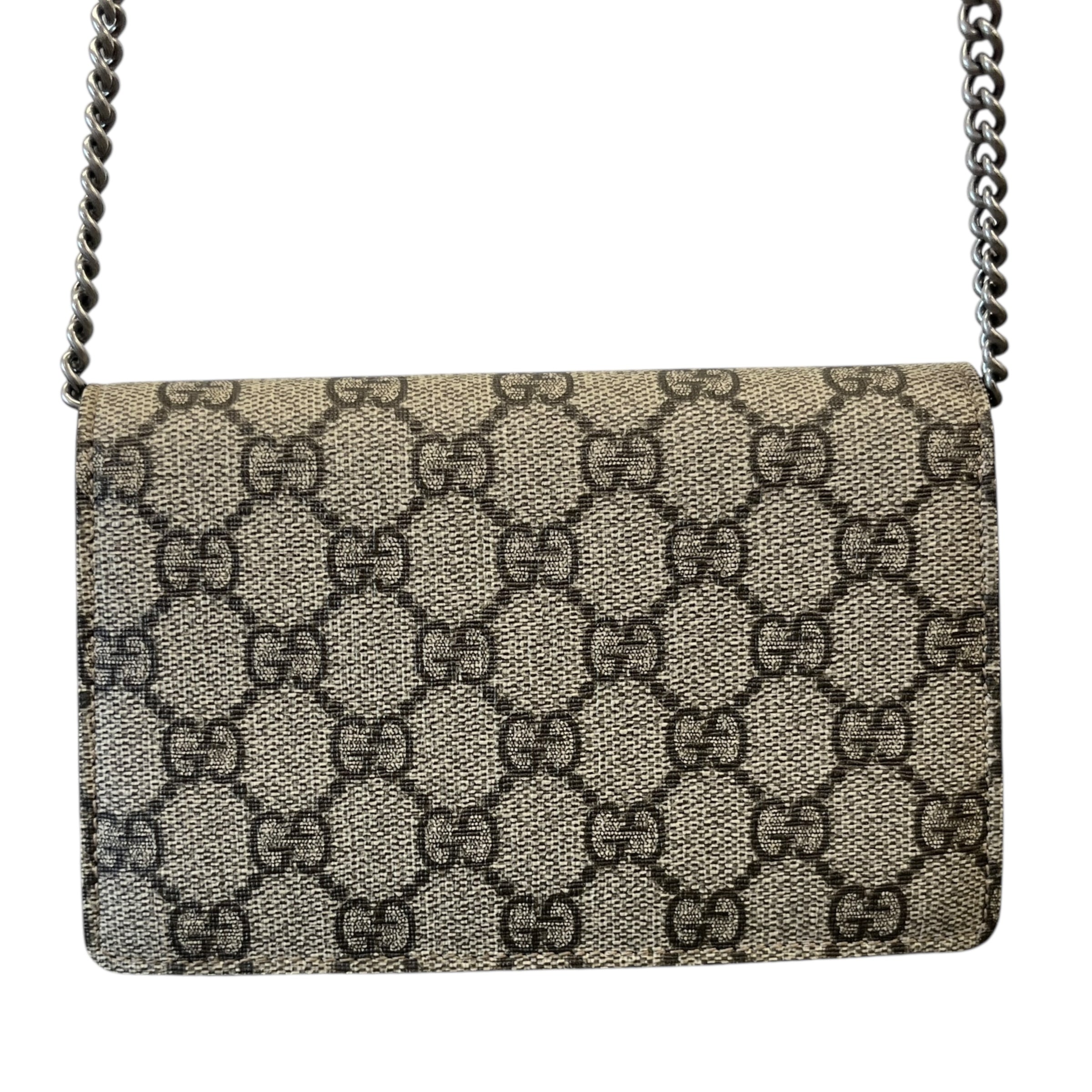 Women's Dionysus Gg Supreme Super Mini Handbag Beige