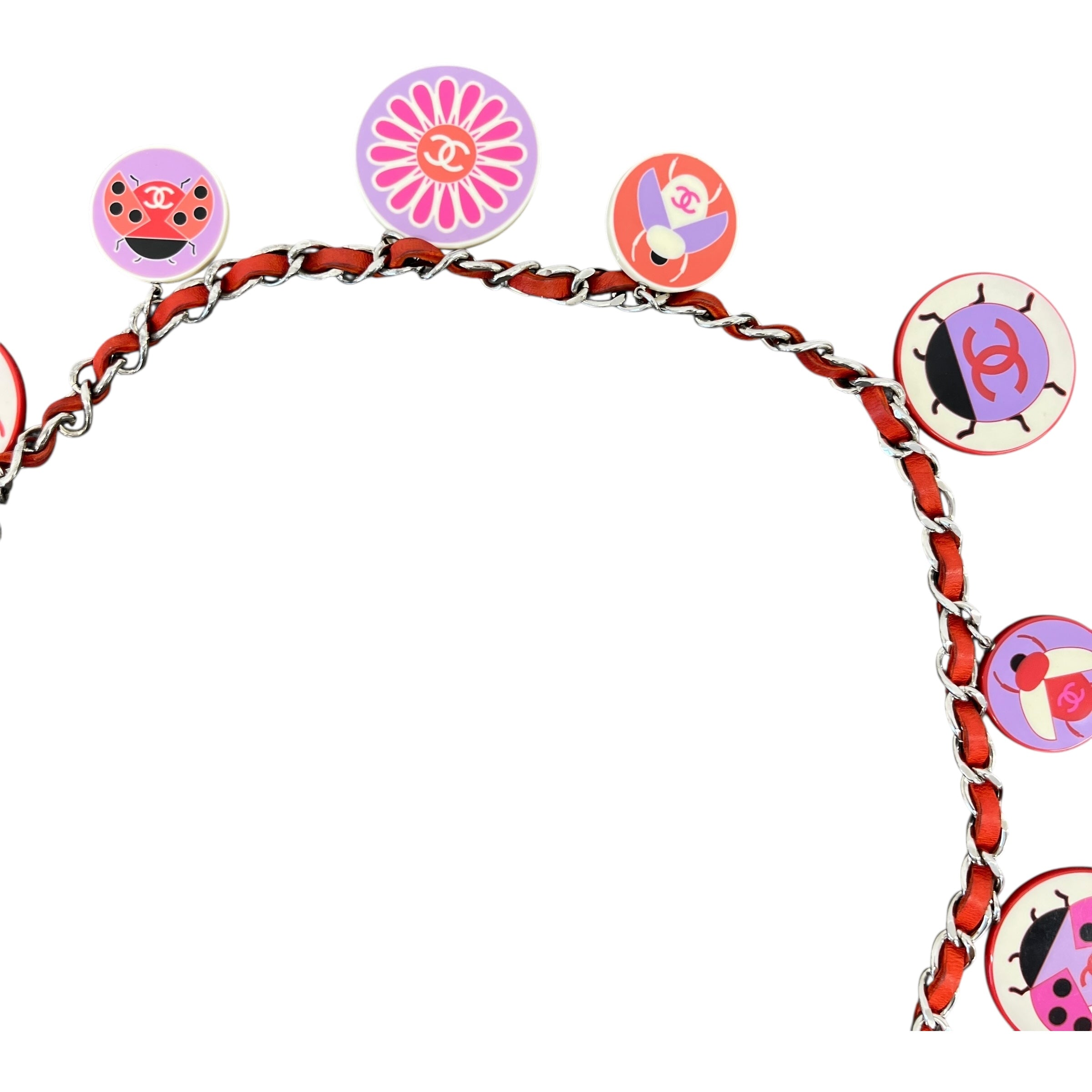 Women's Cc Charm Belt Red