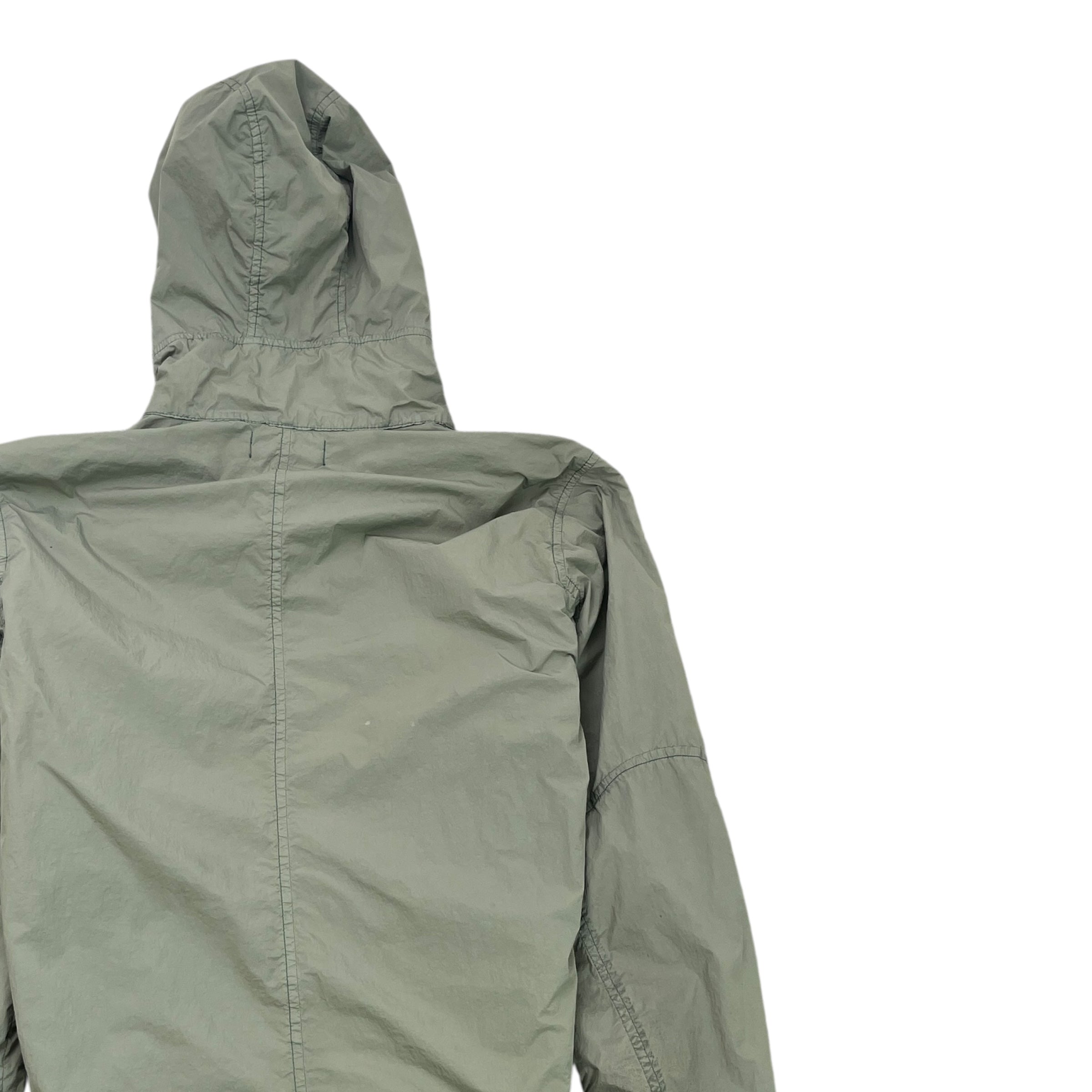 Men's Embroidered Logo Jacket Khaki Size S