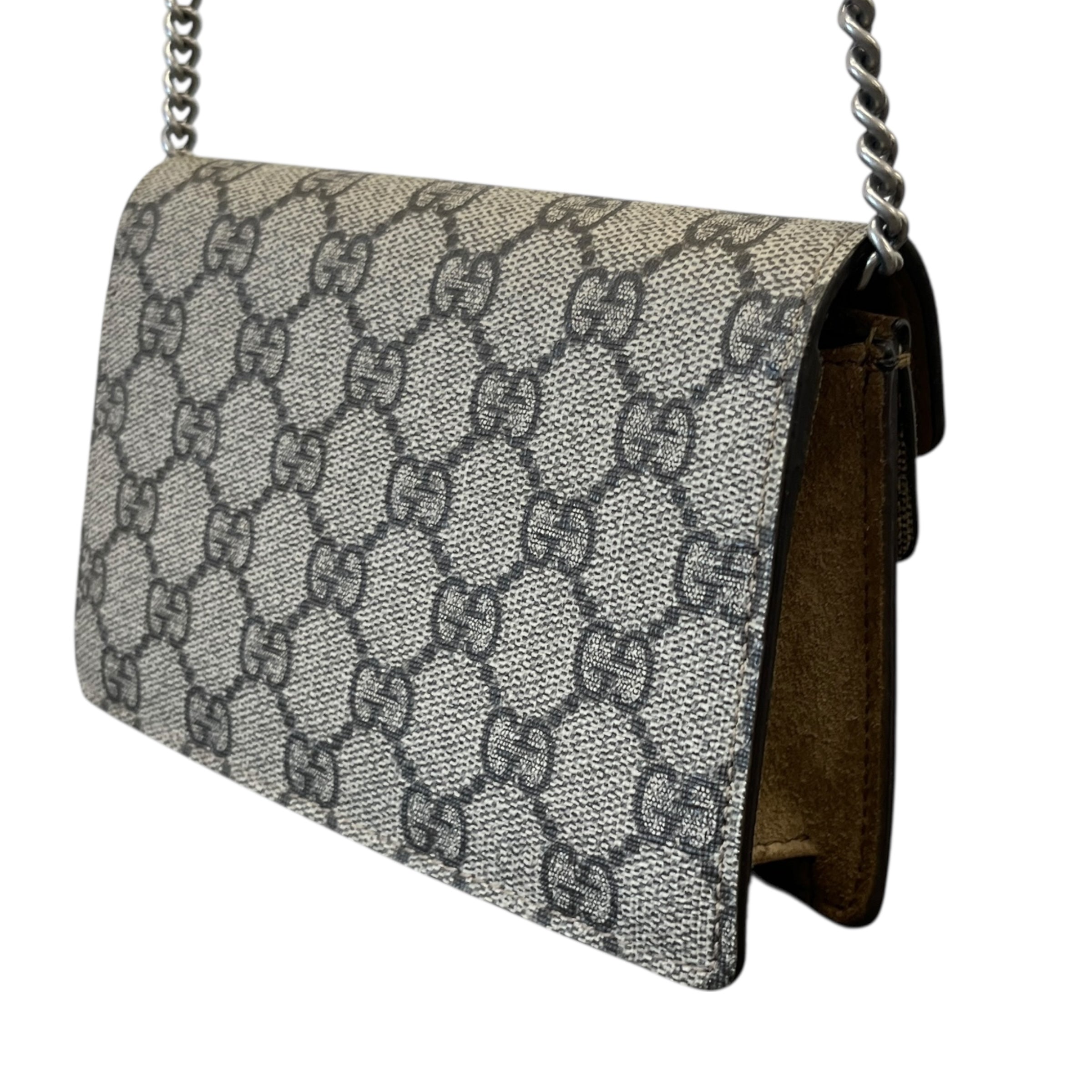 Women's Dionysus Gg Supreme Super Mini Handbag Beige