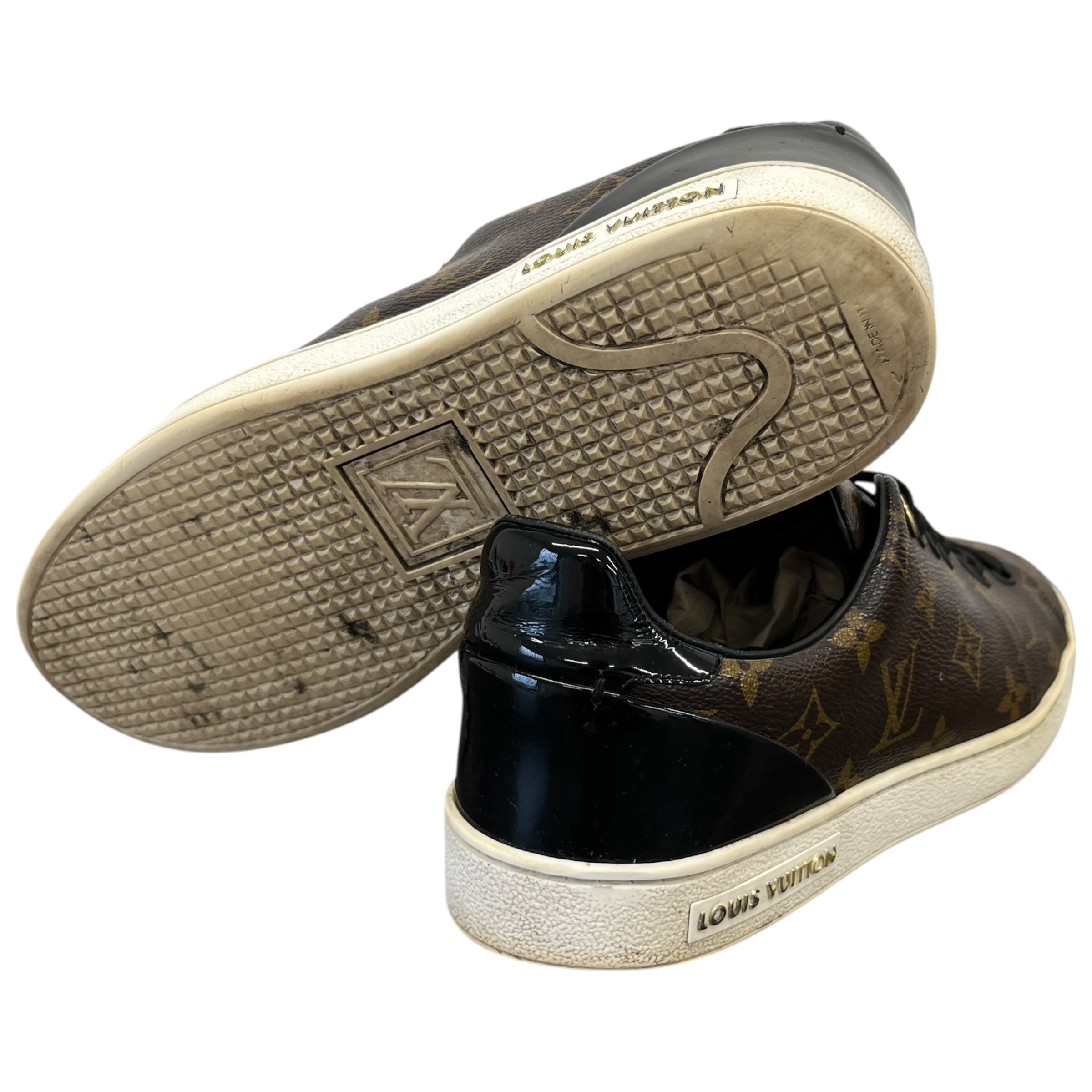 Women's Monogram Frontrow Low Trainers Brown Size EU 37.5 / UK 4.5