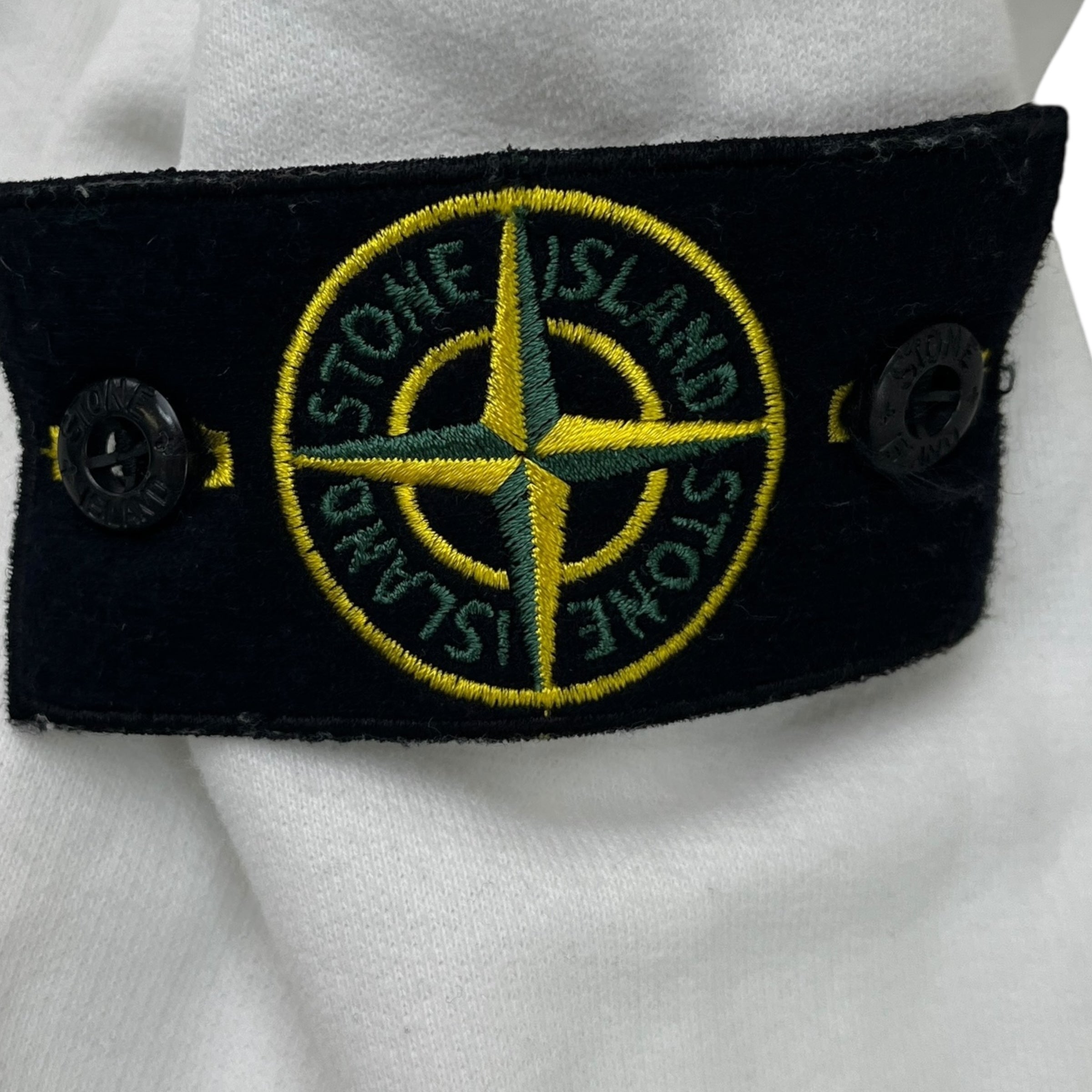 Men's Applique Logo Sweatshirt White Size M